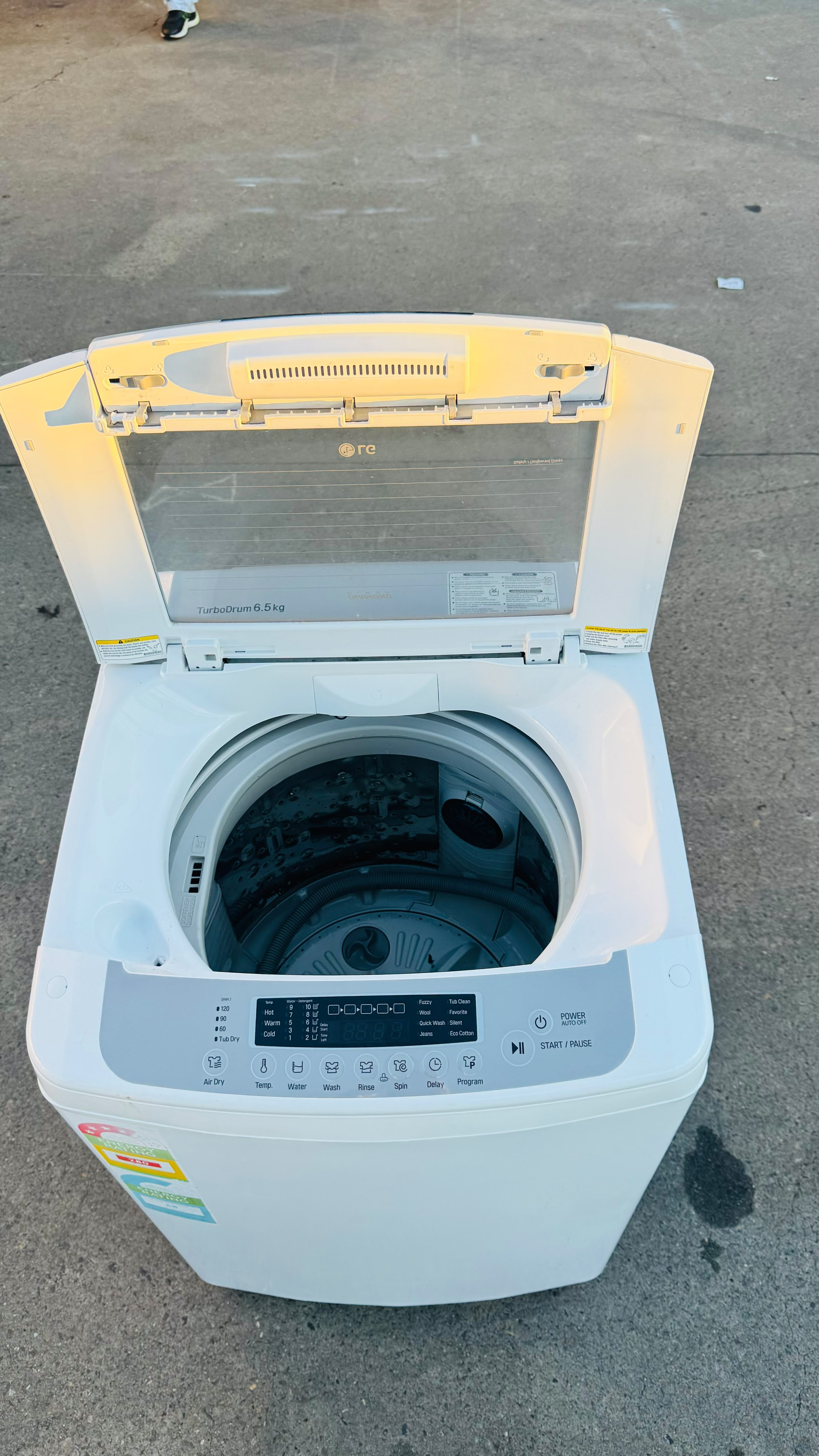 LG 6.5KGS TOP LOADER WASHING MACHINE
