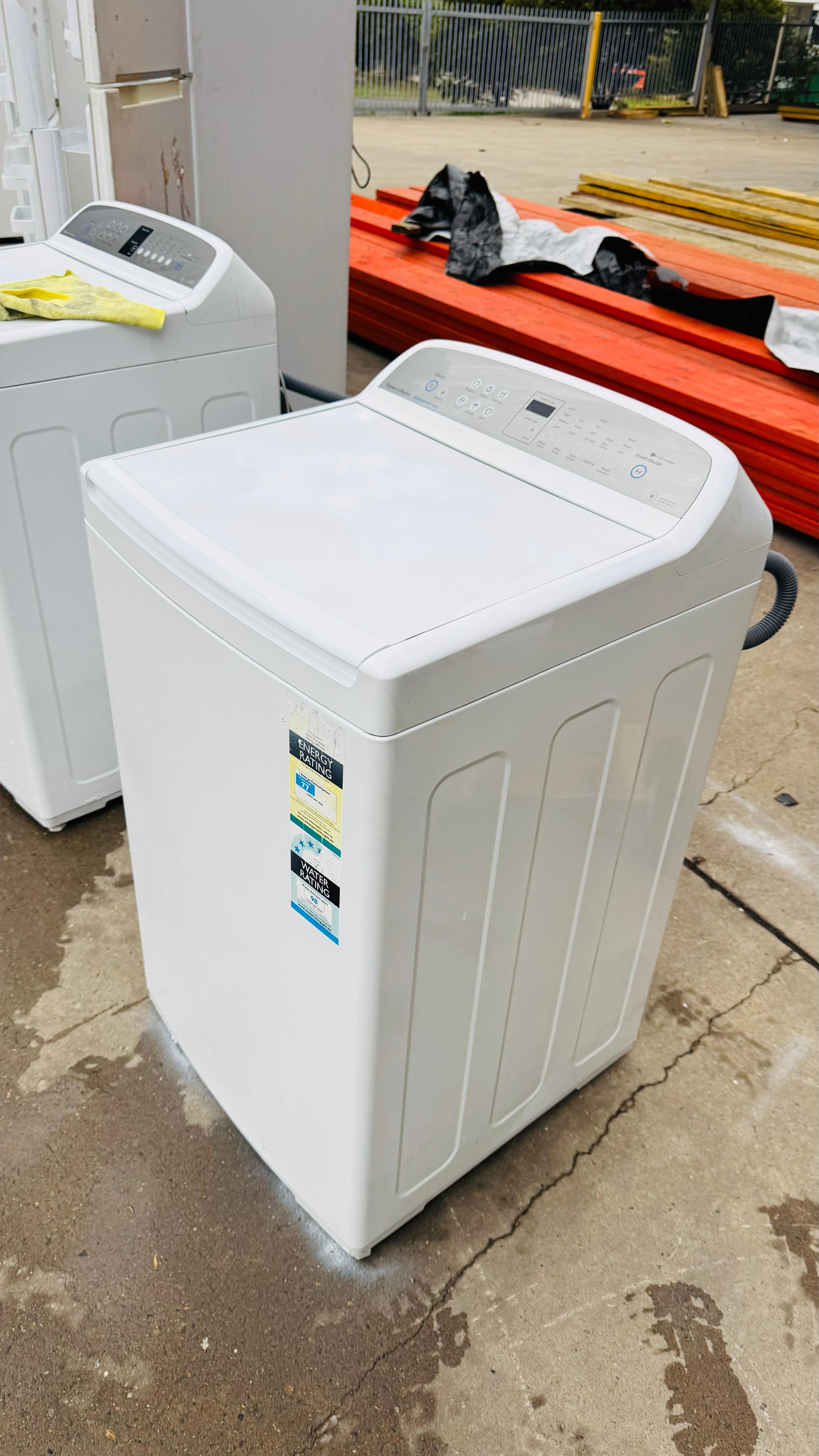 FISHER AND PAYKEL 8KGS TOP LOADER WASHING MACHINE