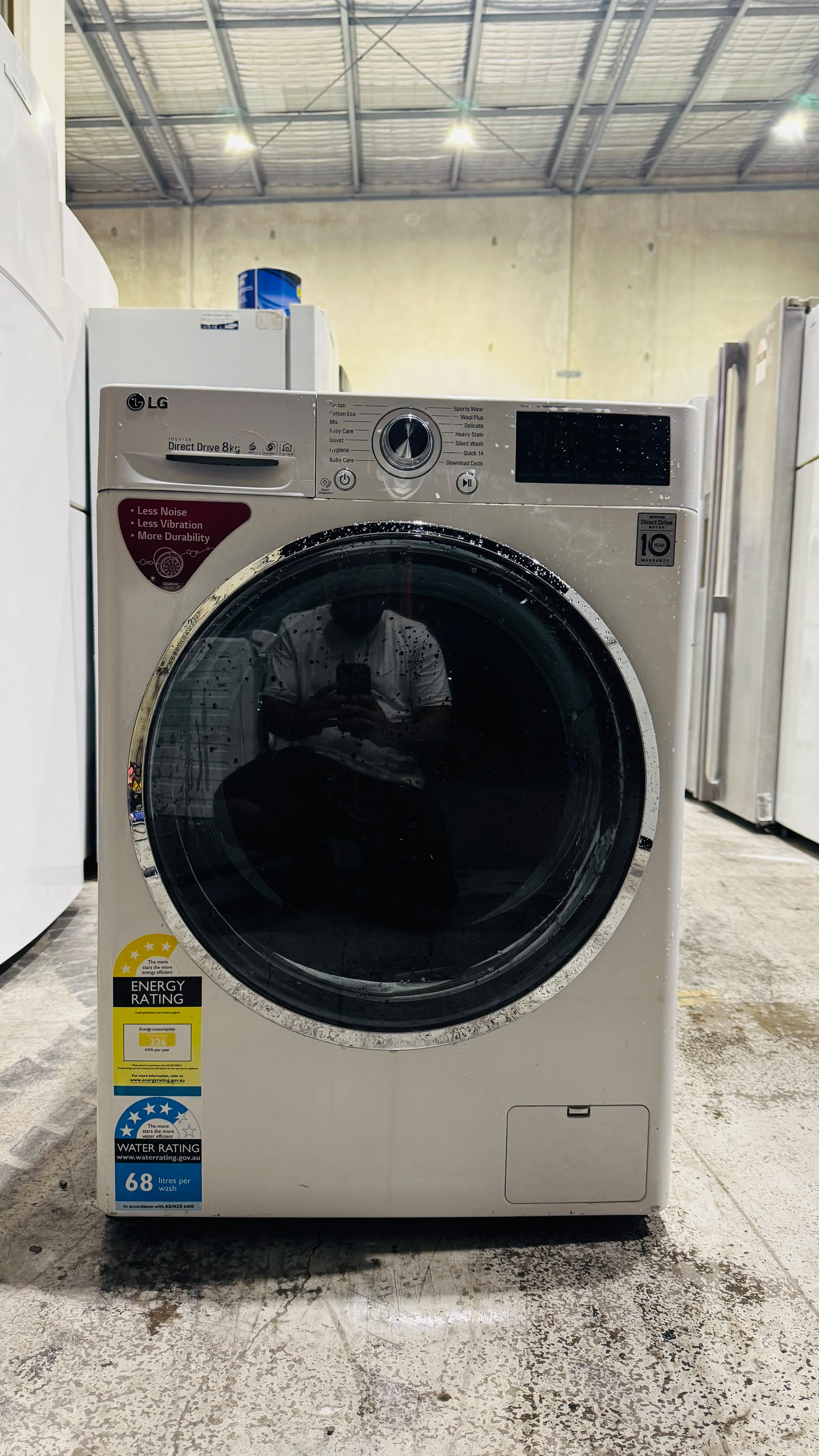 LG 8KGS FRONT LOADER WASHING MACHINE