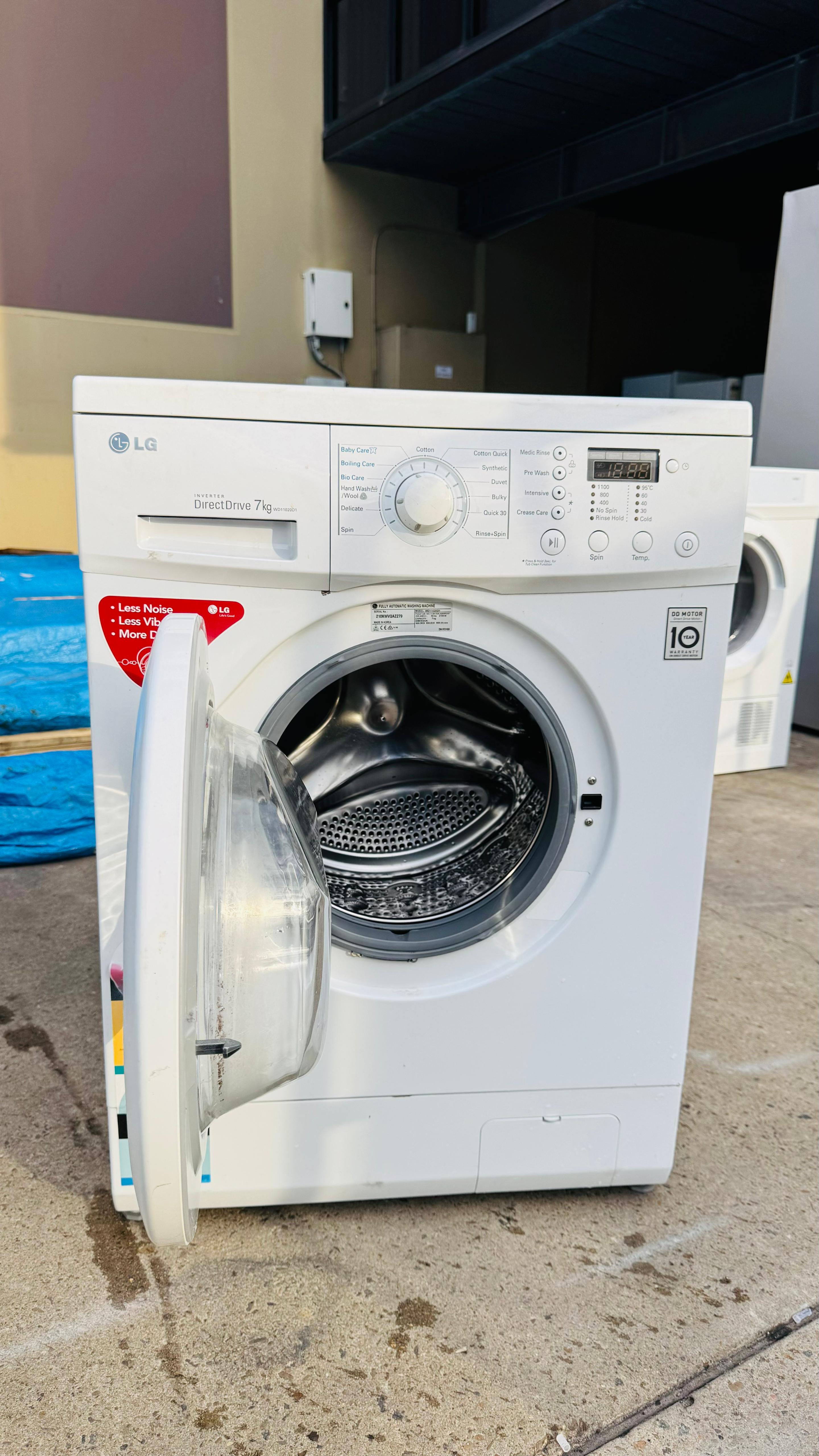 LG 7KGS FRONT LOADER WASHING MACHINE