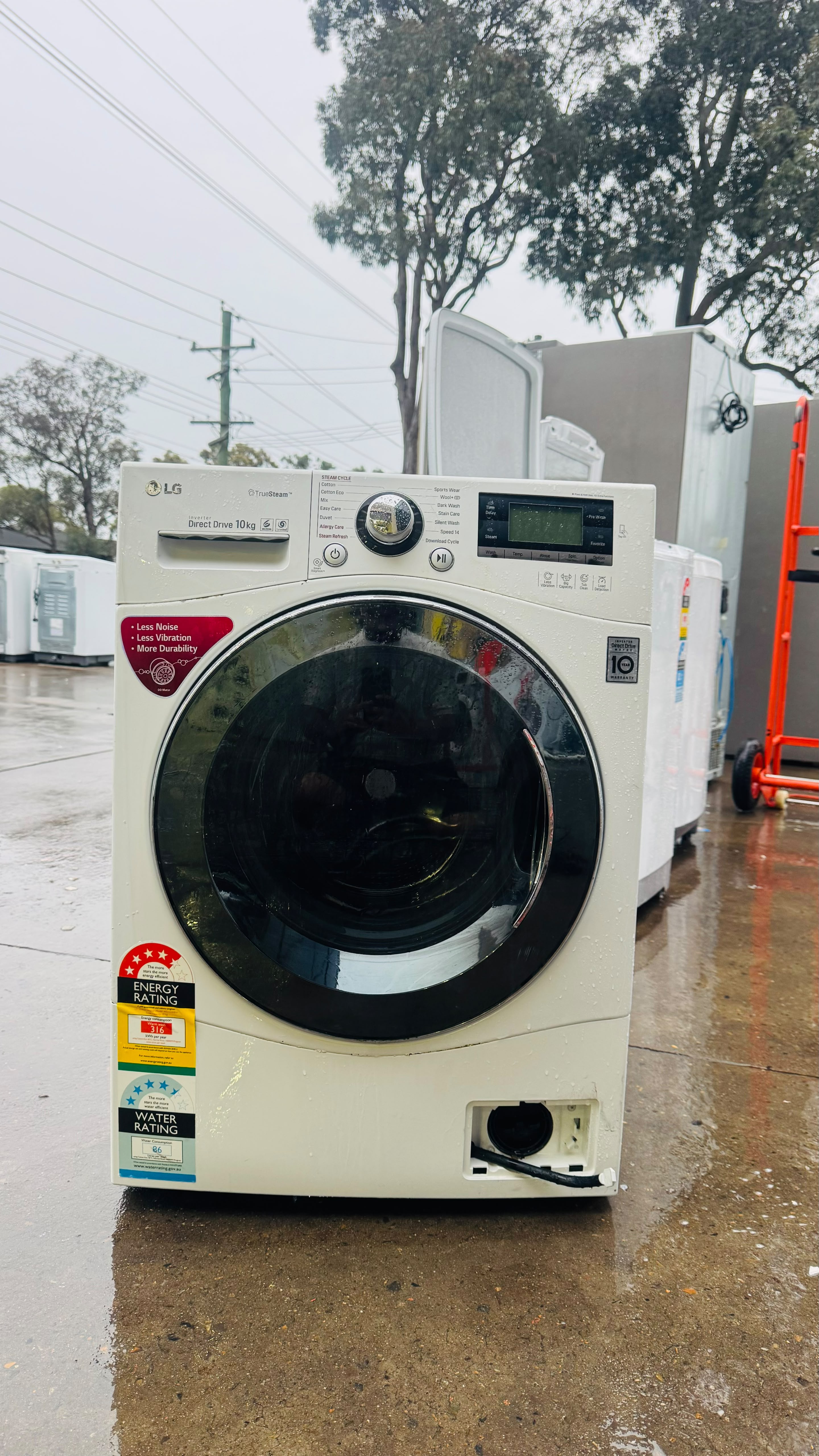 LG 10KGS FRONT LOADER WASHING MACHINE