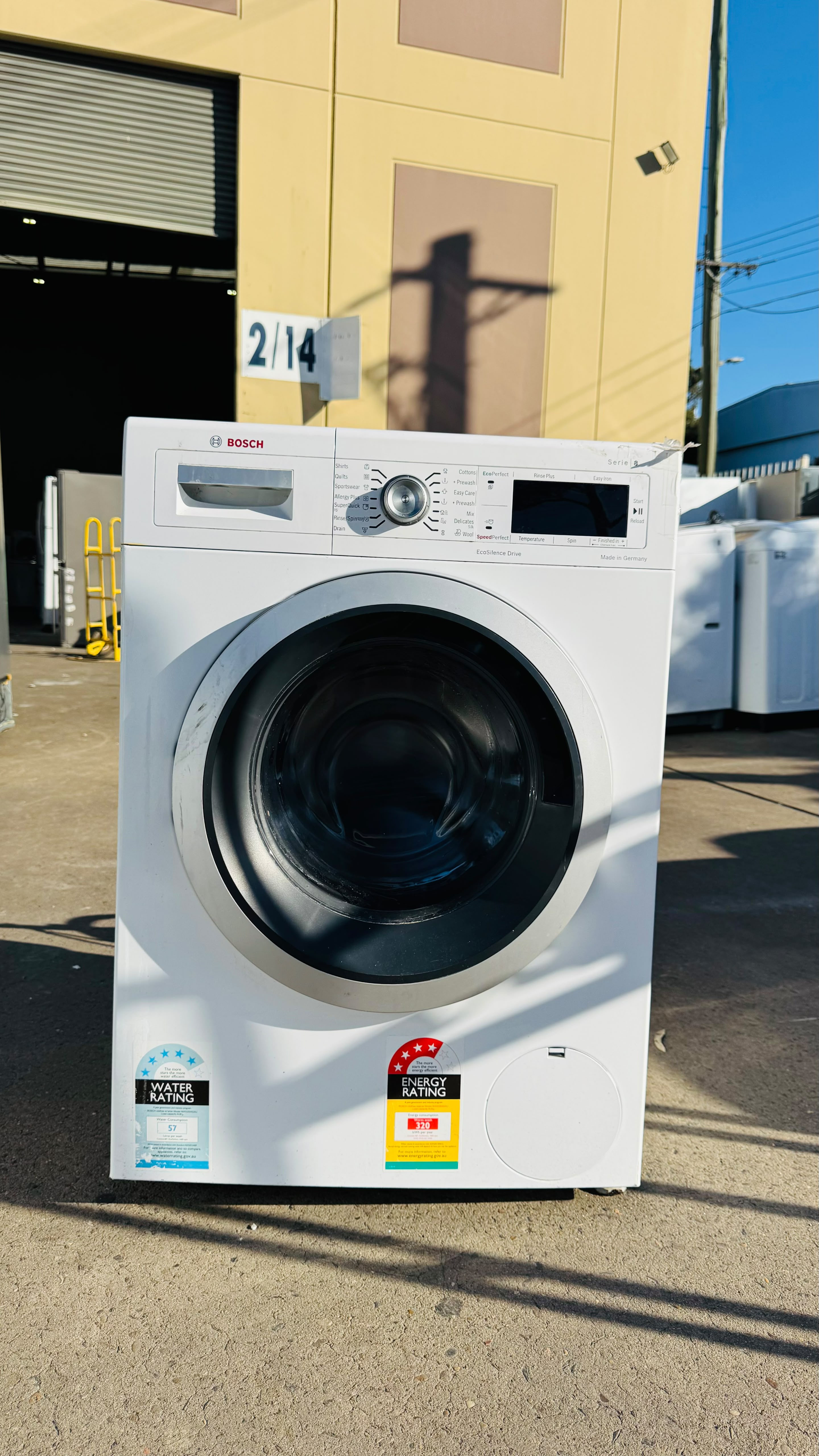 BOSCH 8KGS FRONT LOADER WASHING MACHINE