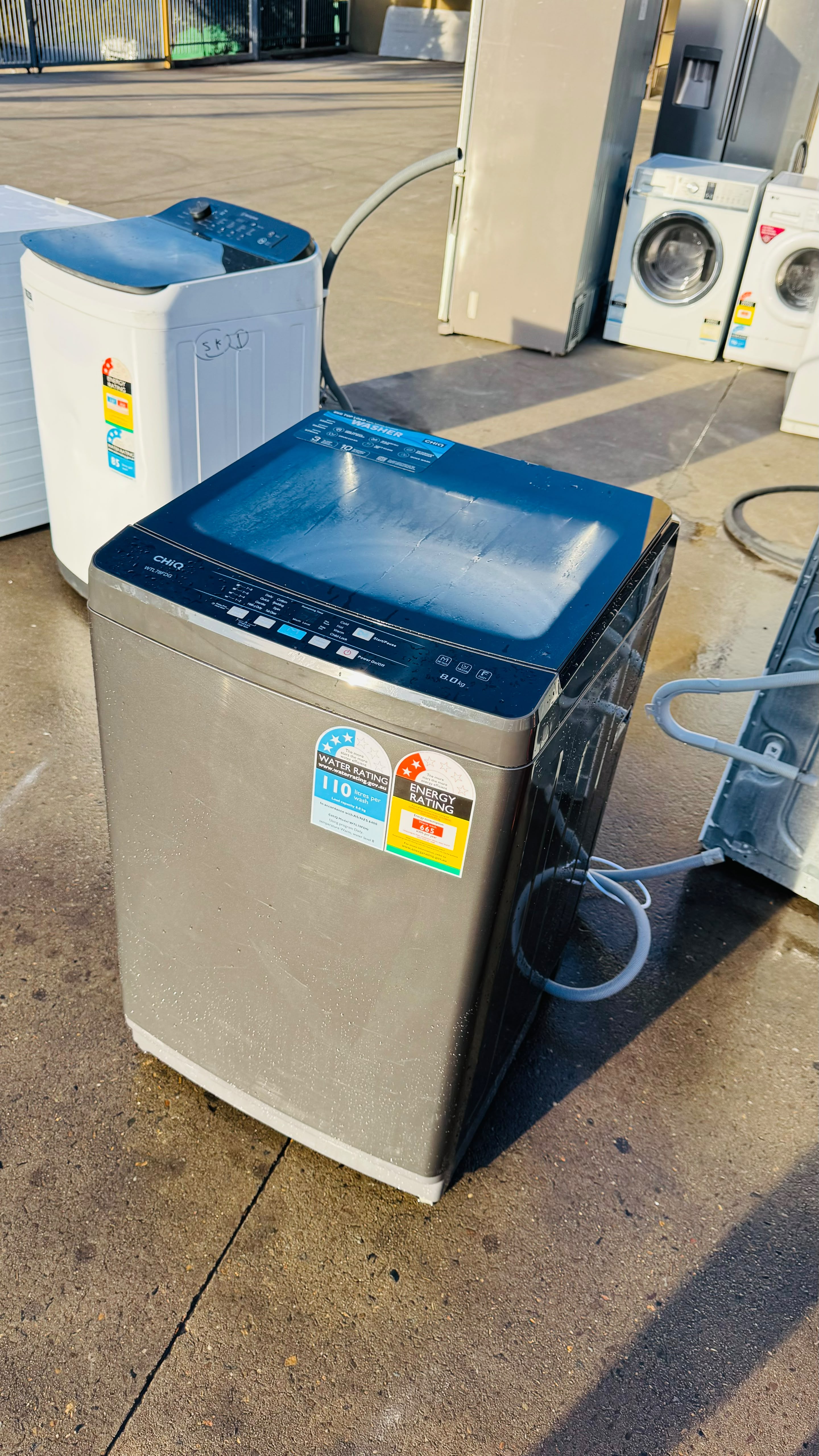 CHIQ 8KGS TOP LOADER WASHING MACHINE