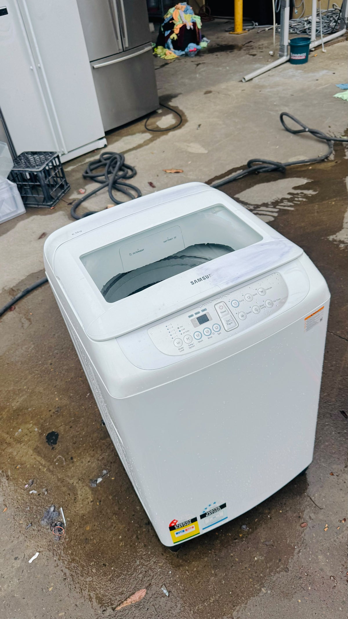 SAMSUNG 6.5KGS TOP LOADER WASHING MACHINE