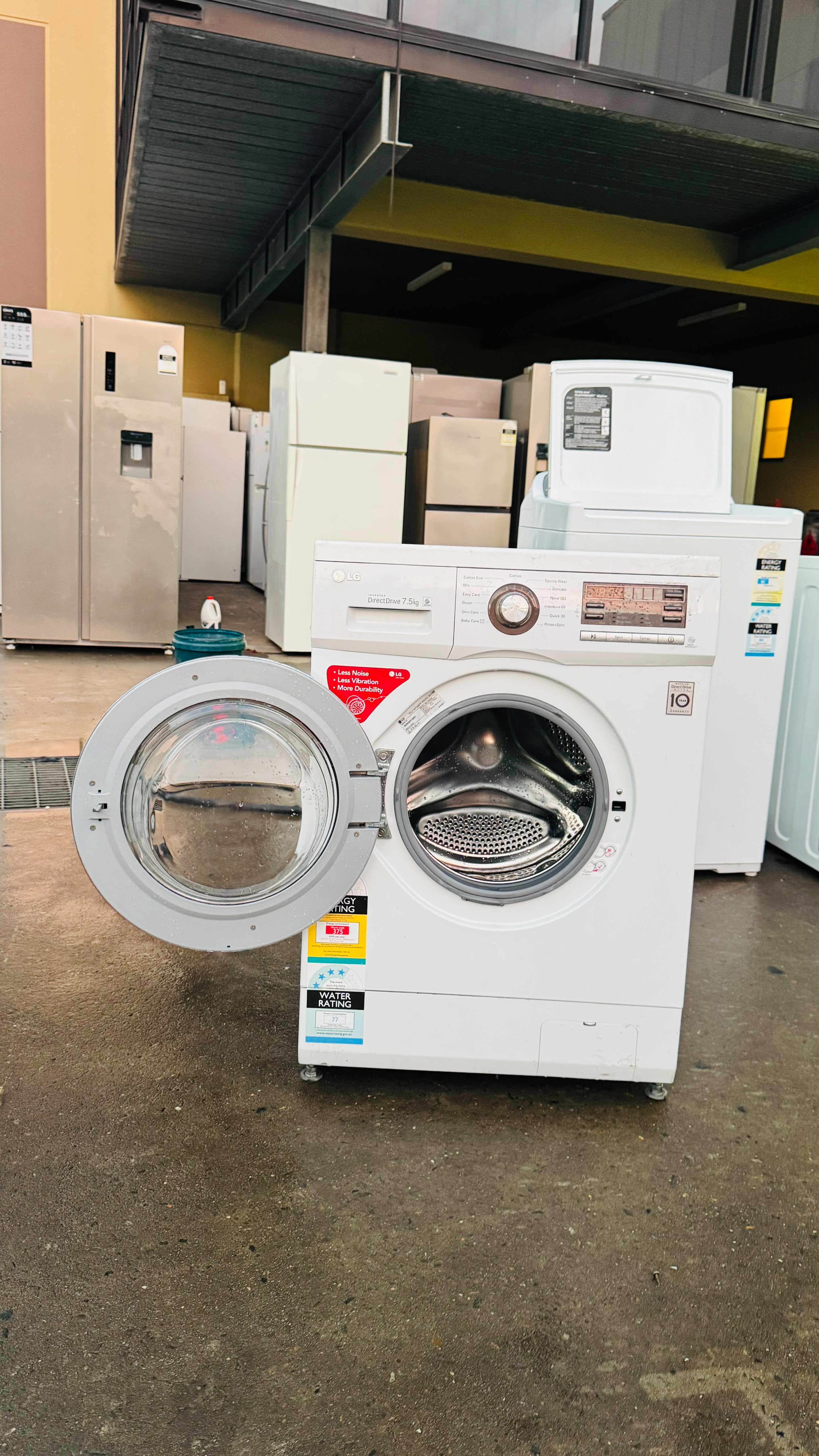 LG 7.5KGS FRONT LOADER WASHING MACHINE