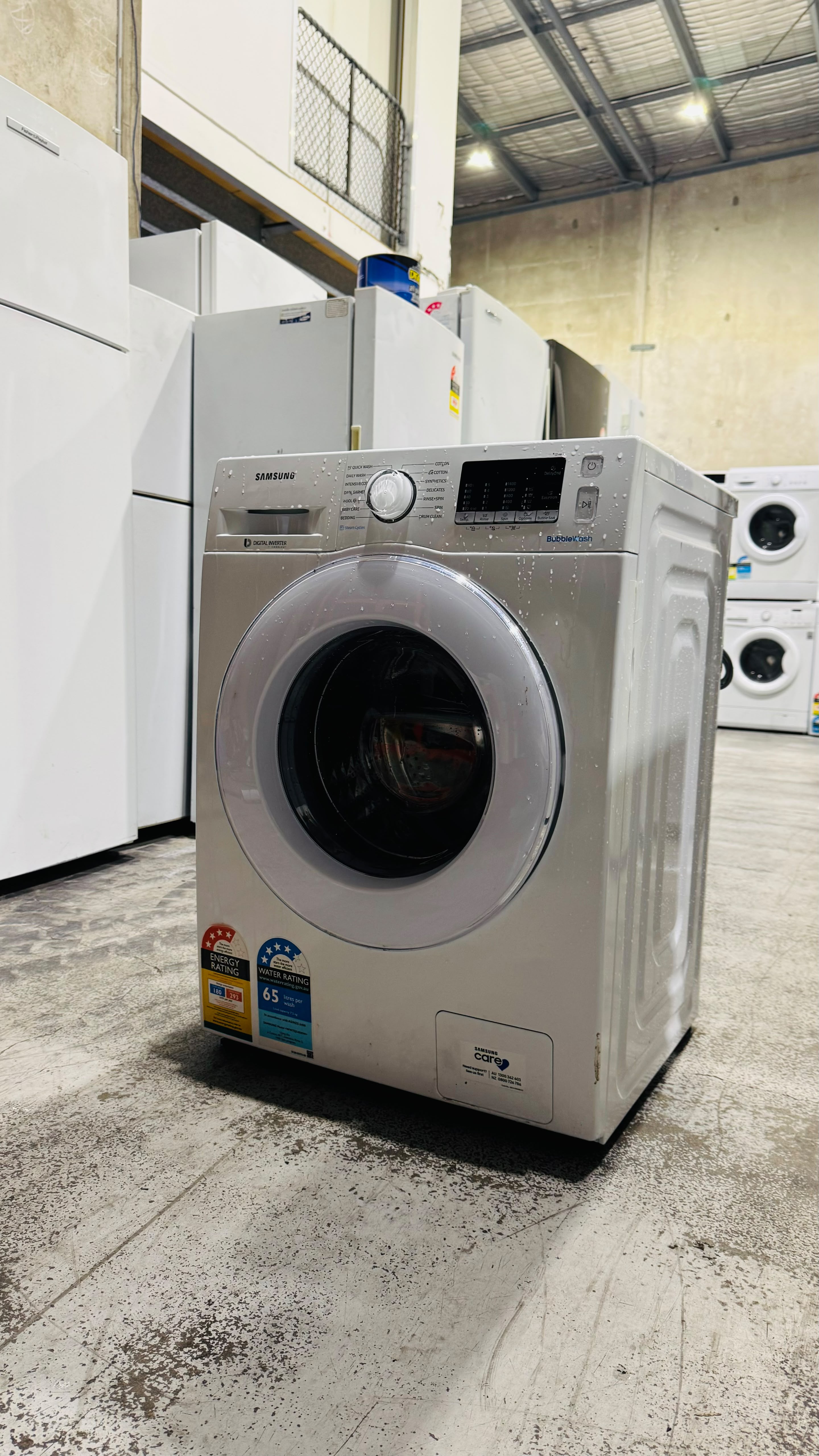 SAMSUNG 7.5KGS FRONT LOADER WASHING MACHINE