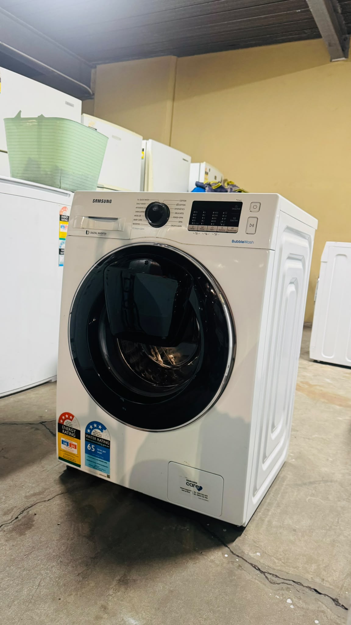 SAMSUNG 7.5KGS FRONT LOADER WASHING MACHINE
