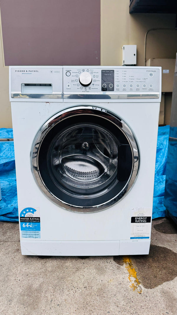 FISHER AND PAYKEL 7.5KGS FRONT LOADER WASHING MACHINE