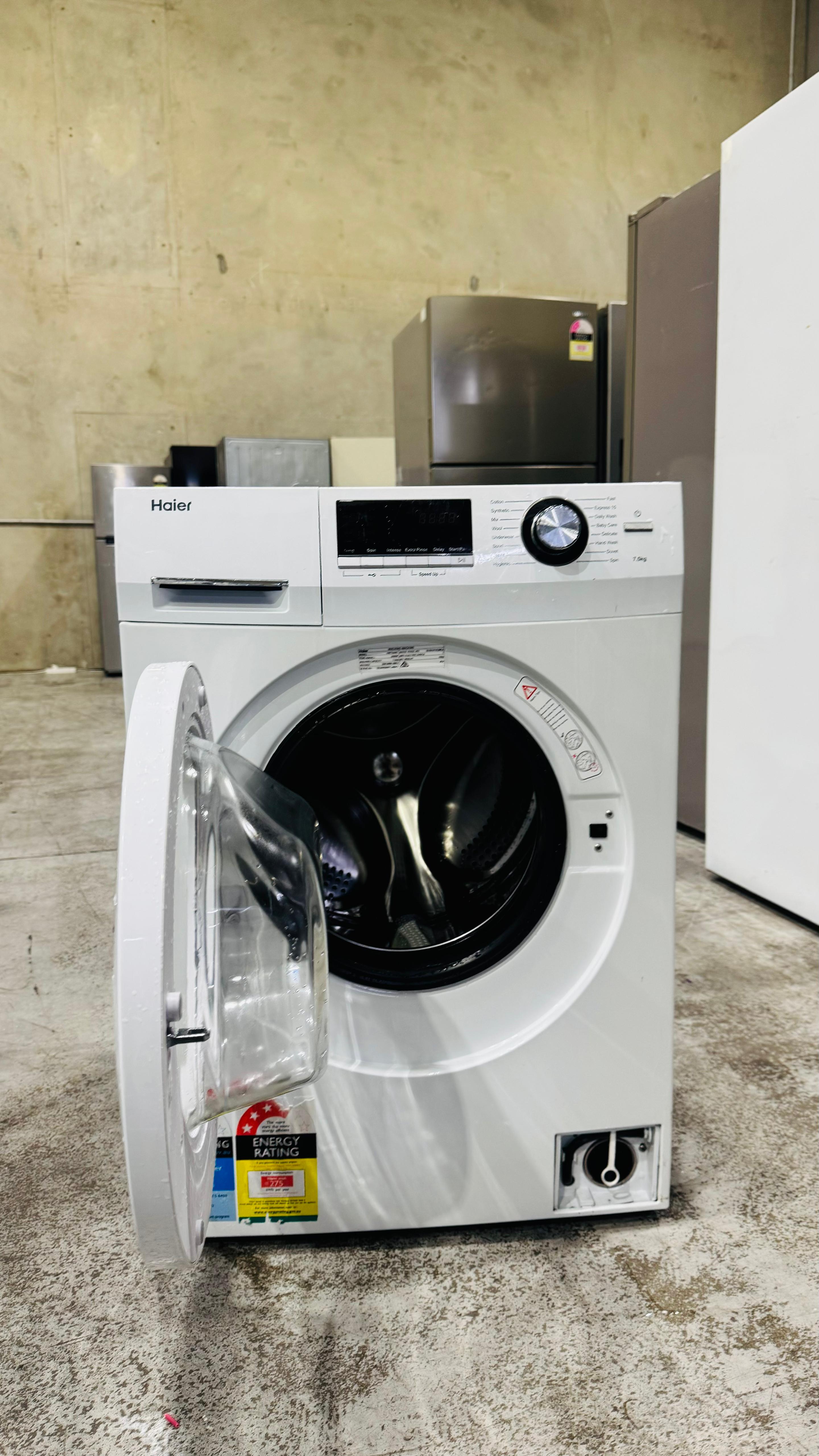 HAIER 7.5 KGS FRONT LOADER WASHING MACHINE
