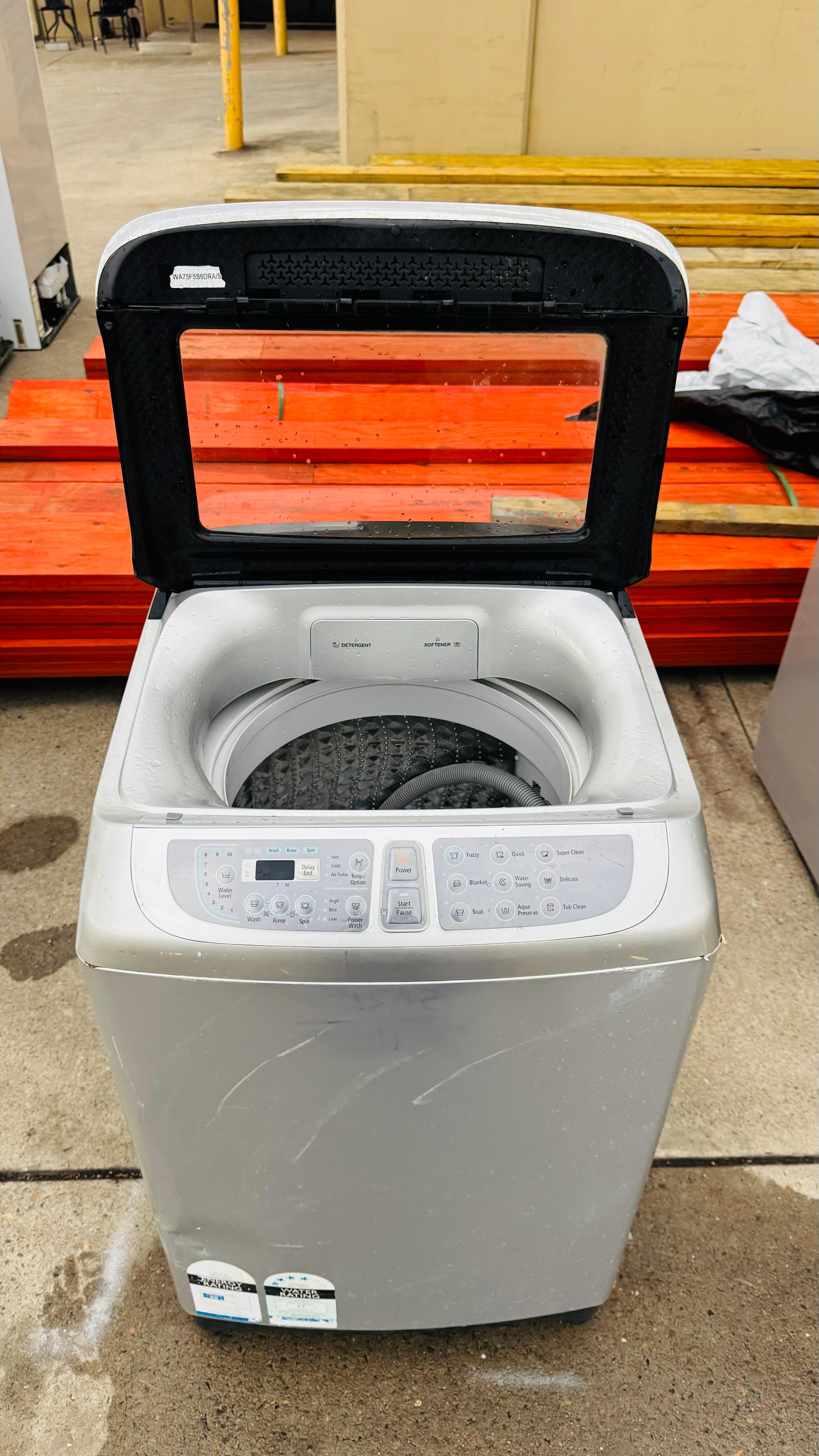 SAMSUNG 7.5KGS TOP LOADER WASHING MACHINE