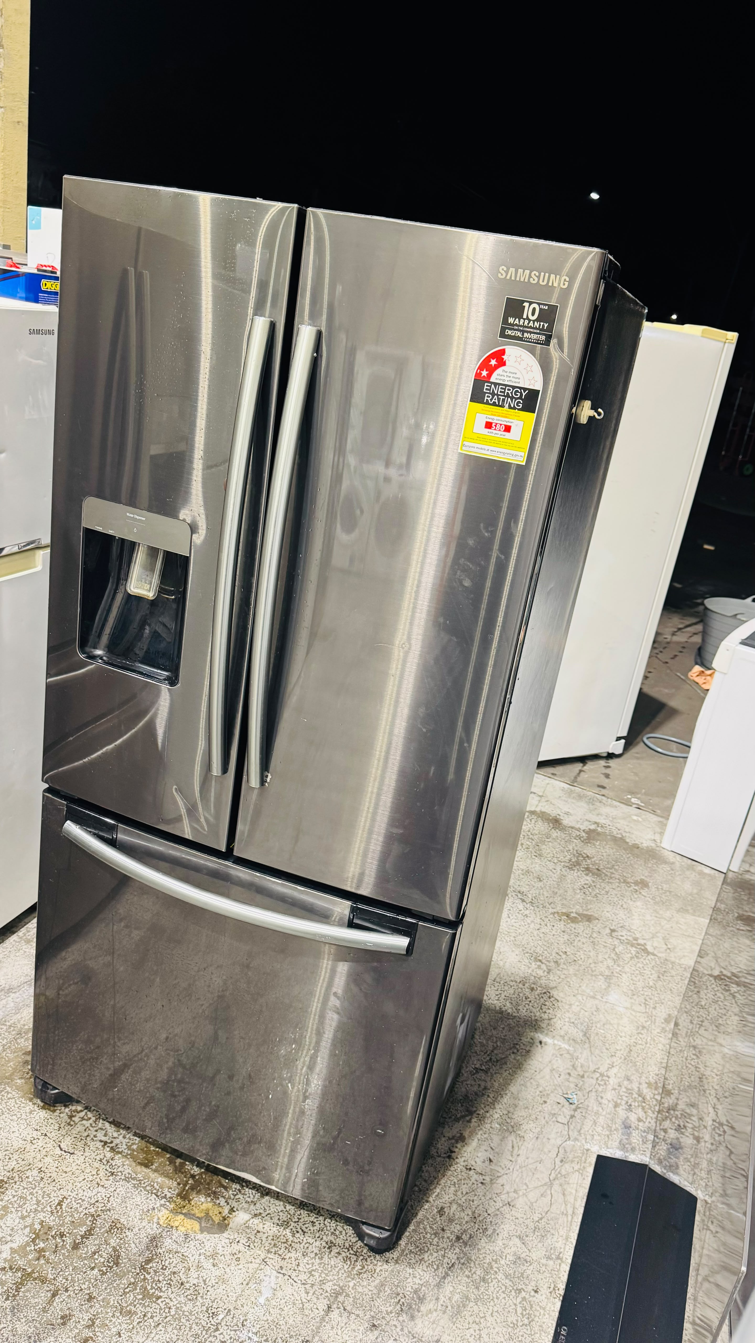 SAMSUNG FRENCH DOOR 583 FRIDGE FREEZER