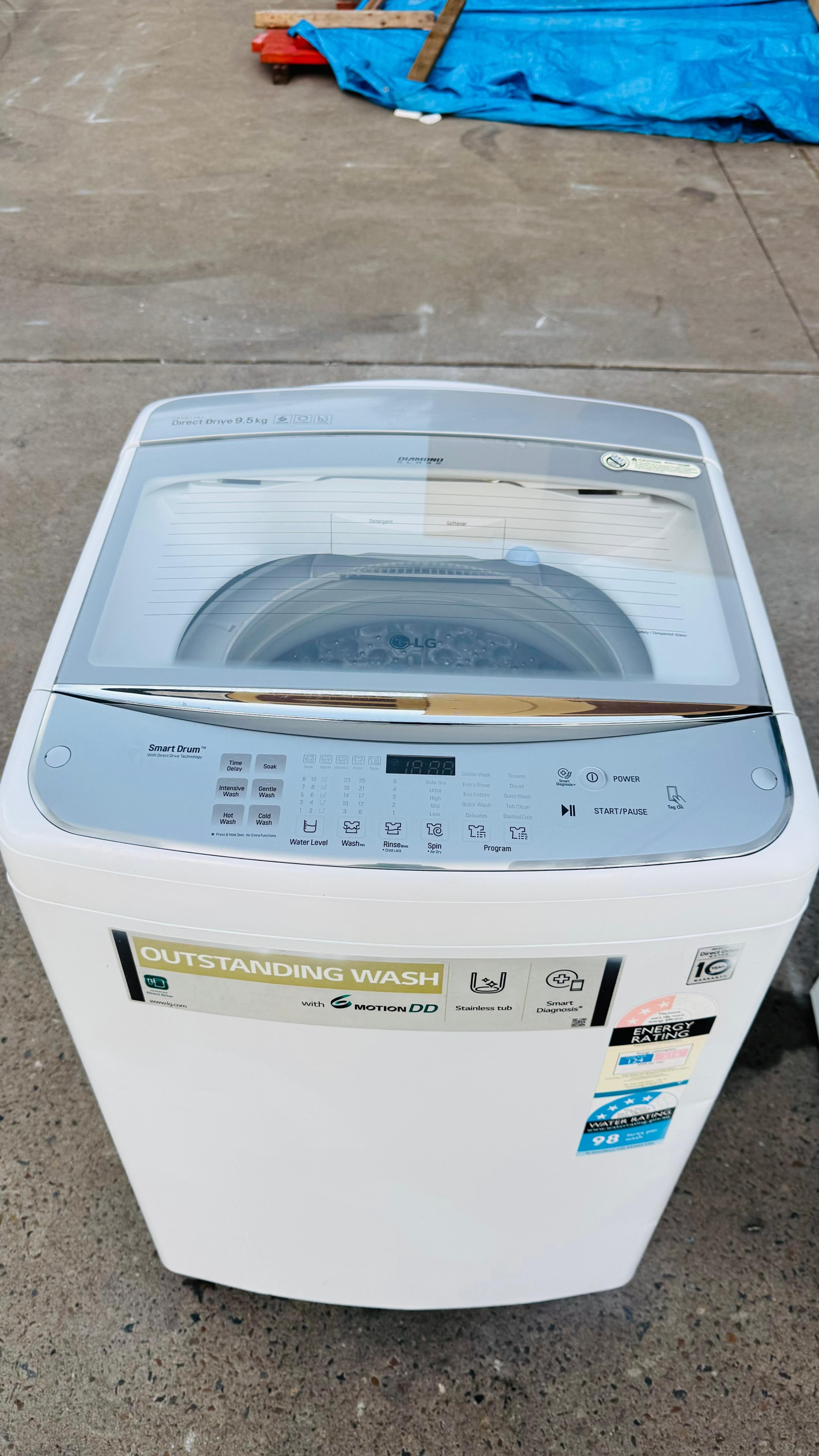 LG 9.5KGS TOP LOADER WASHING MACHINE