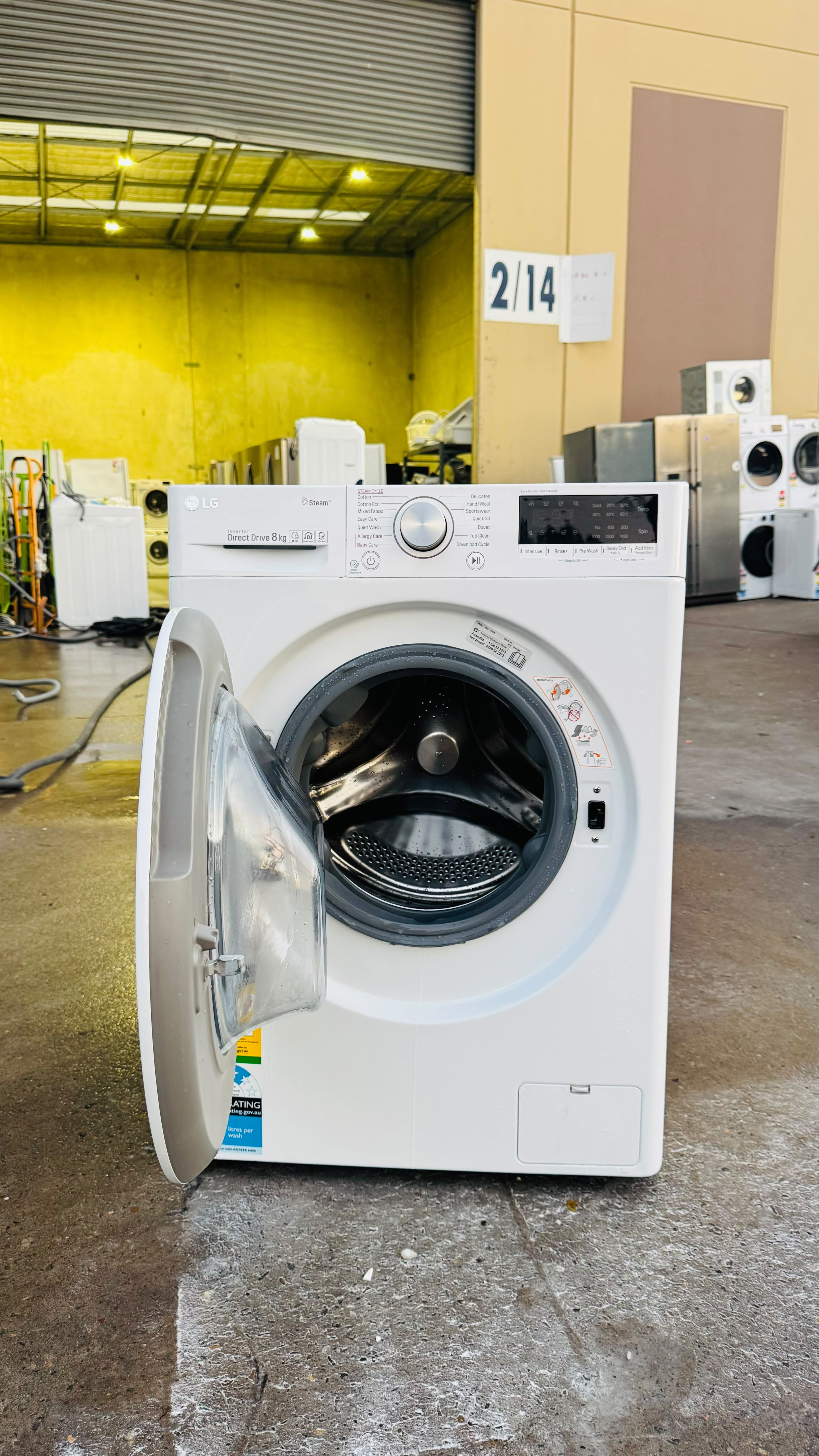 LG 8KGS FRONT LOADER WASHING MACHINE