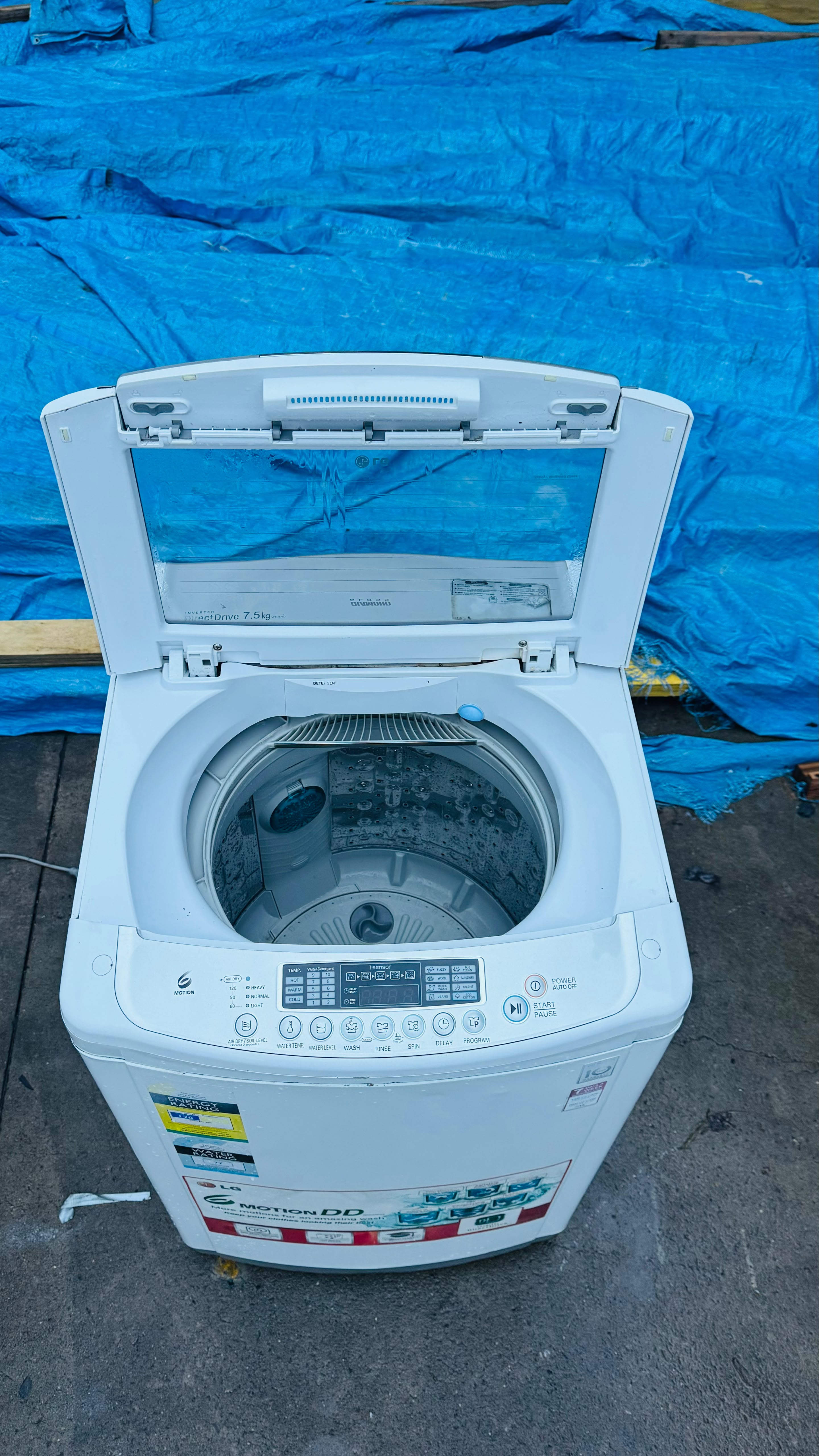 LG 7.5KGS TOP LOADER WASHING MACHINE