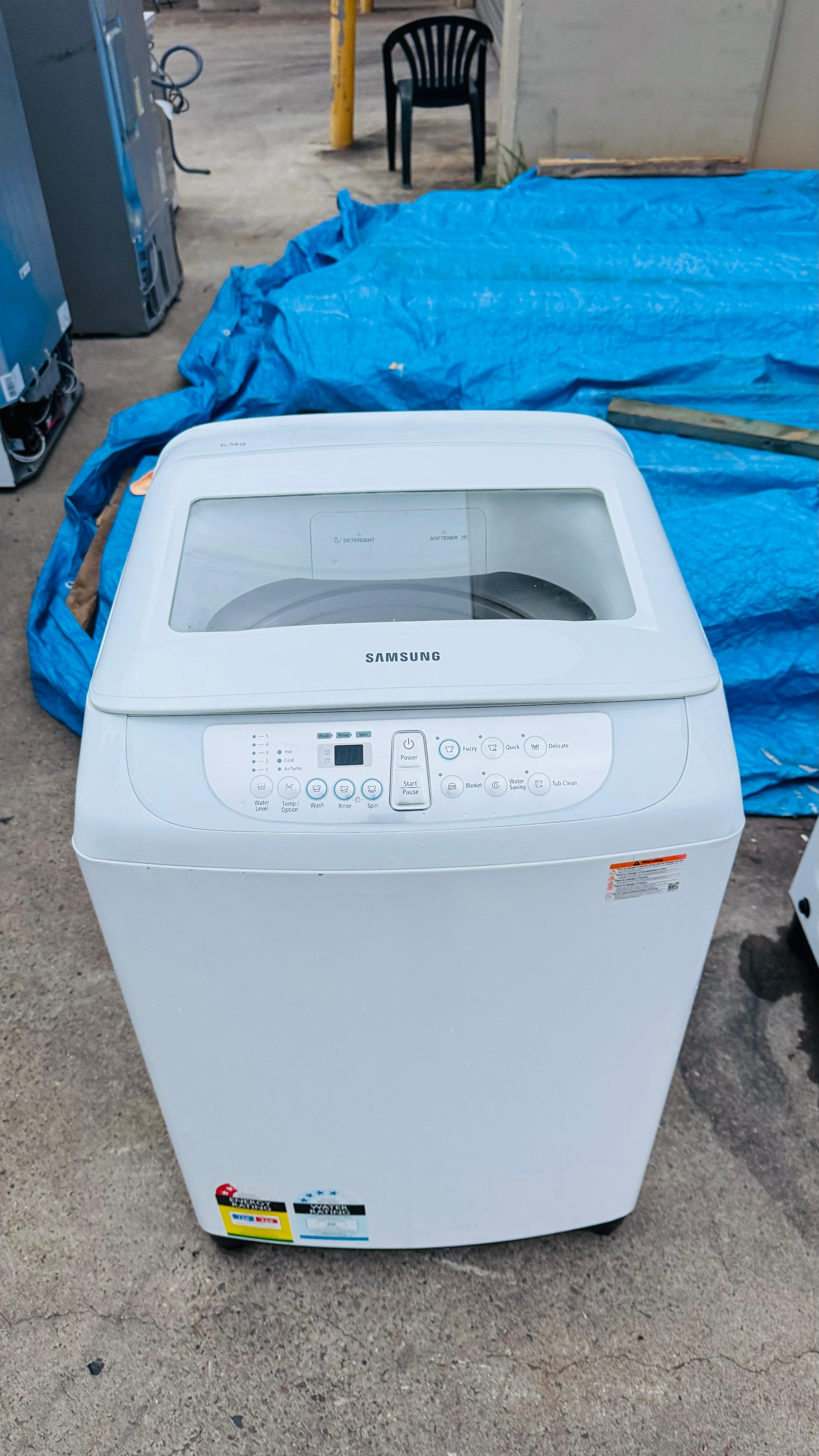 SAMSUNG 6.5KGS TOP LOADER WASHING MACHINE
