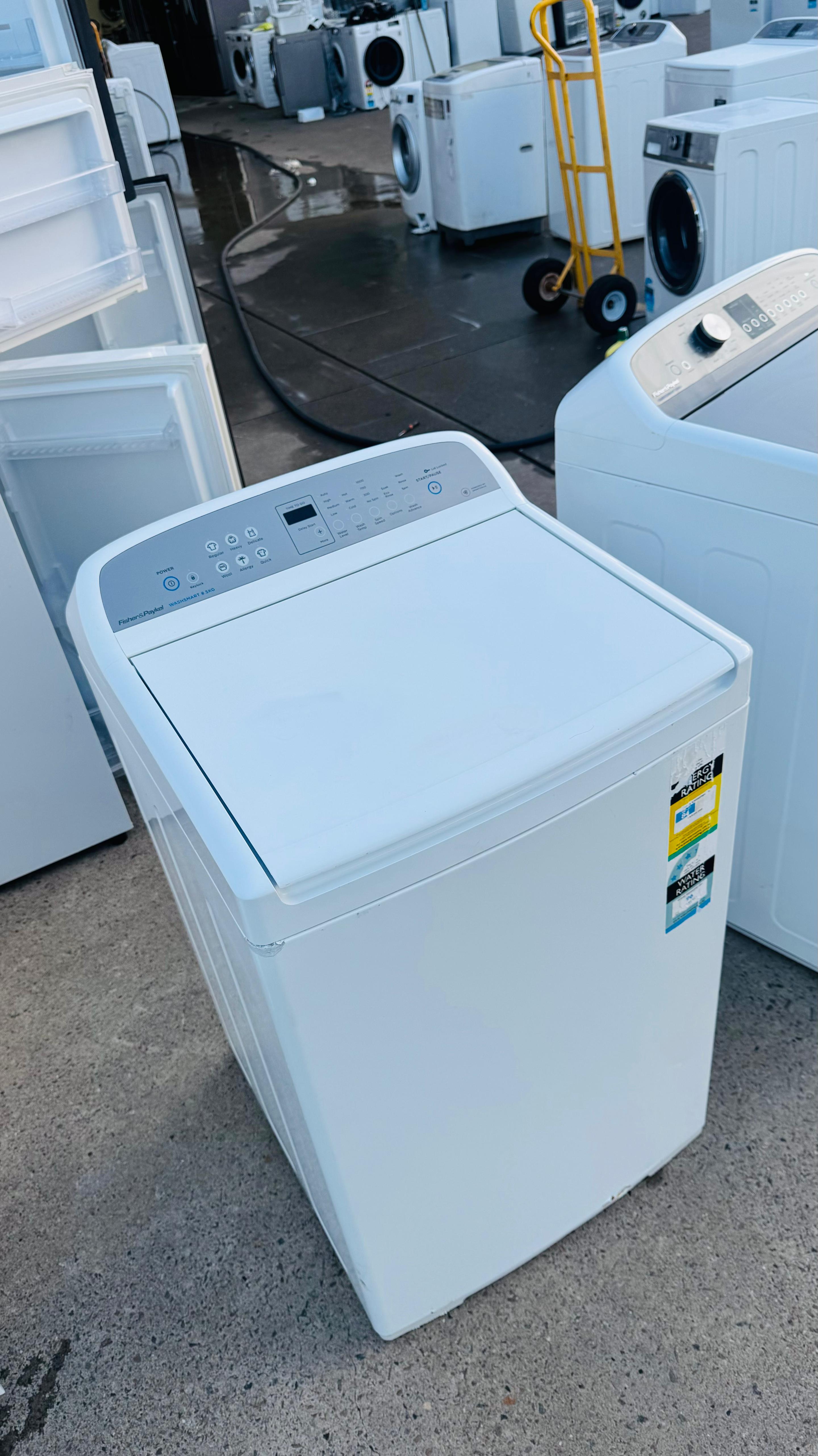 FISHER AND PAYKEL 8.5KGS TOP LOADER WASHING MACHINE