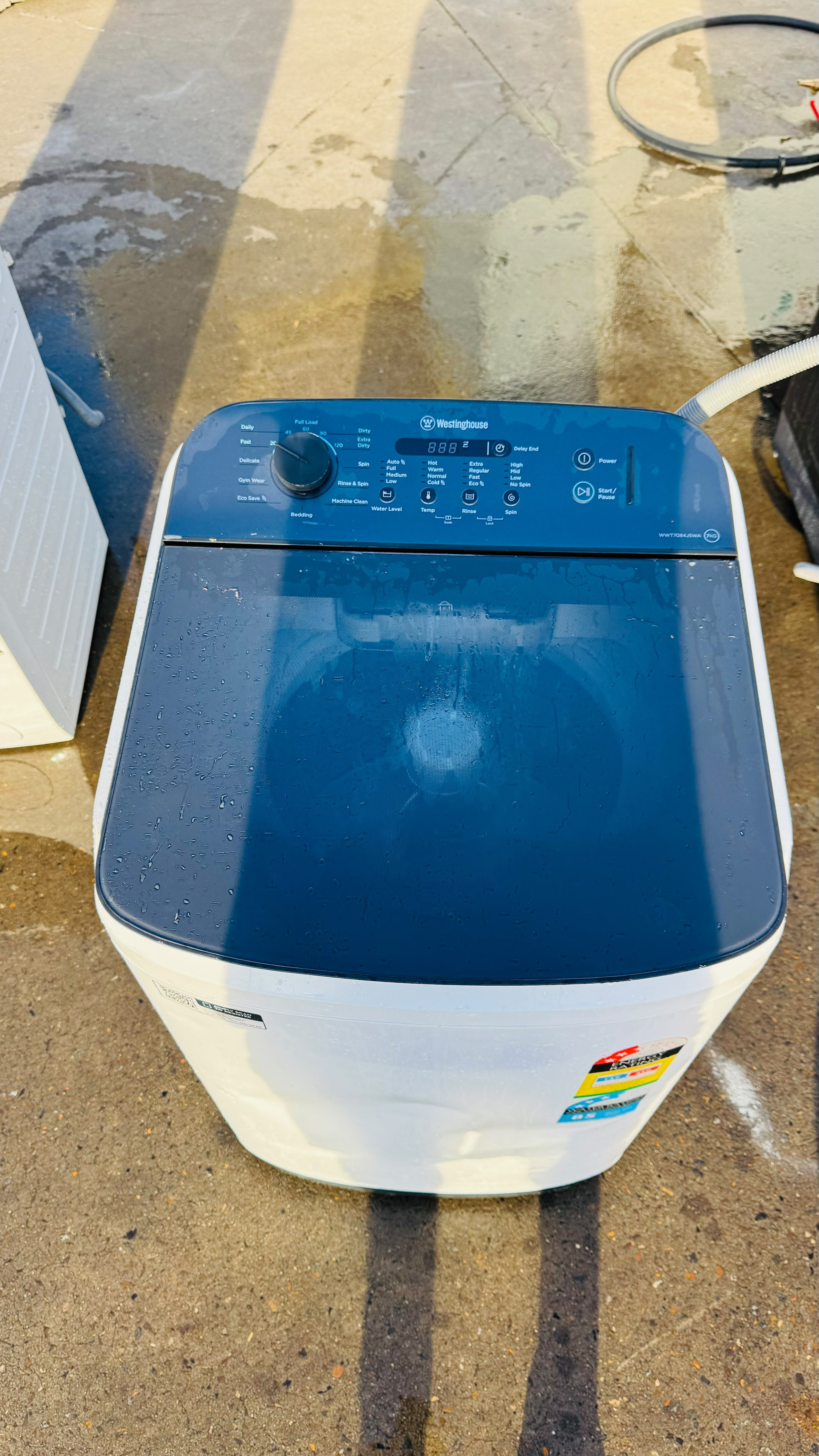 WESTINGHOUSE 7KGS TOP LOADER WASHING MACHINE