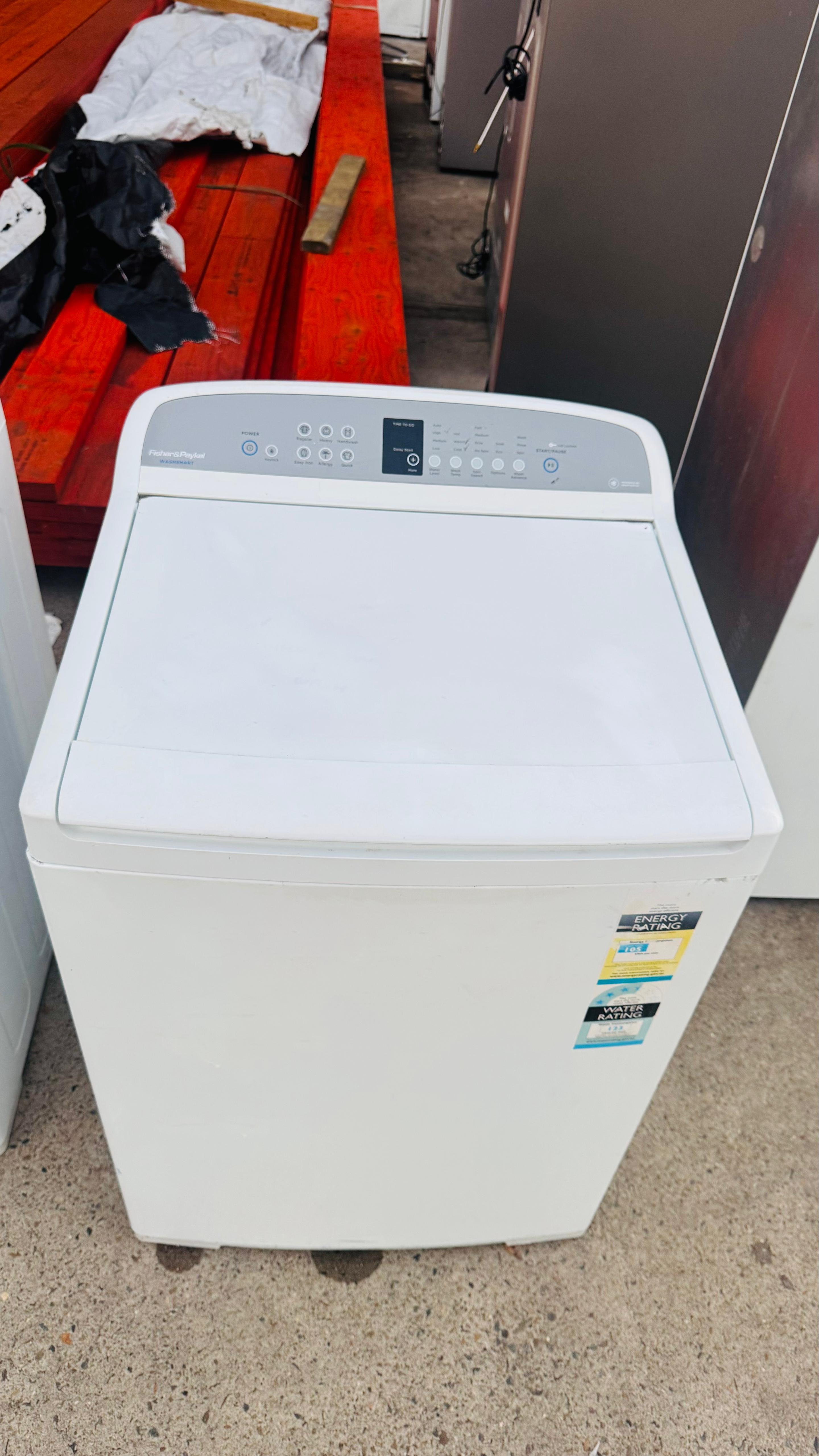 FISHER & PAYKEL 10KGS TOP LOADER WASHING MACHINE