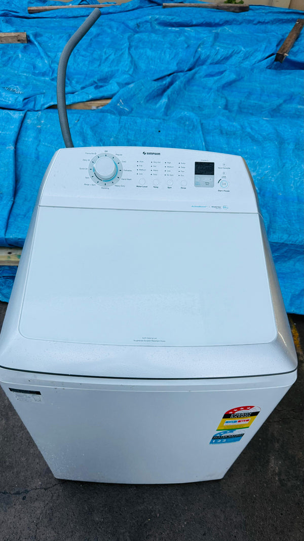 SIMPSON 10KGS TOP LOADER WASHING MACHINE