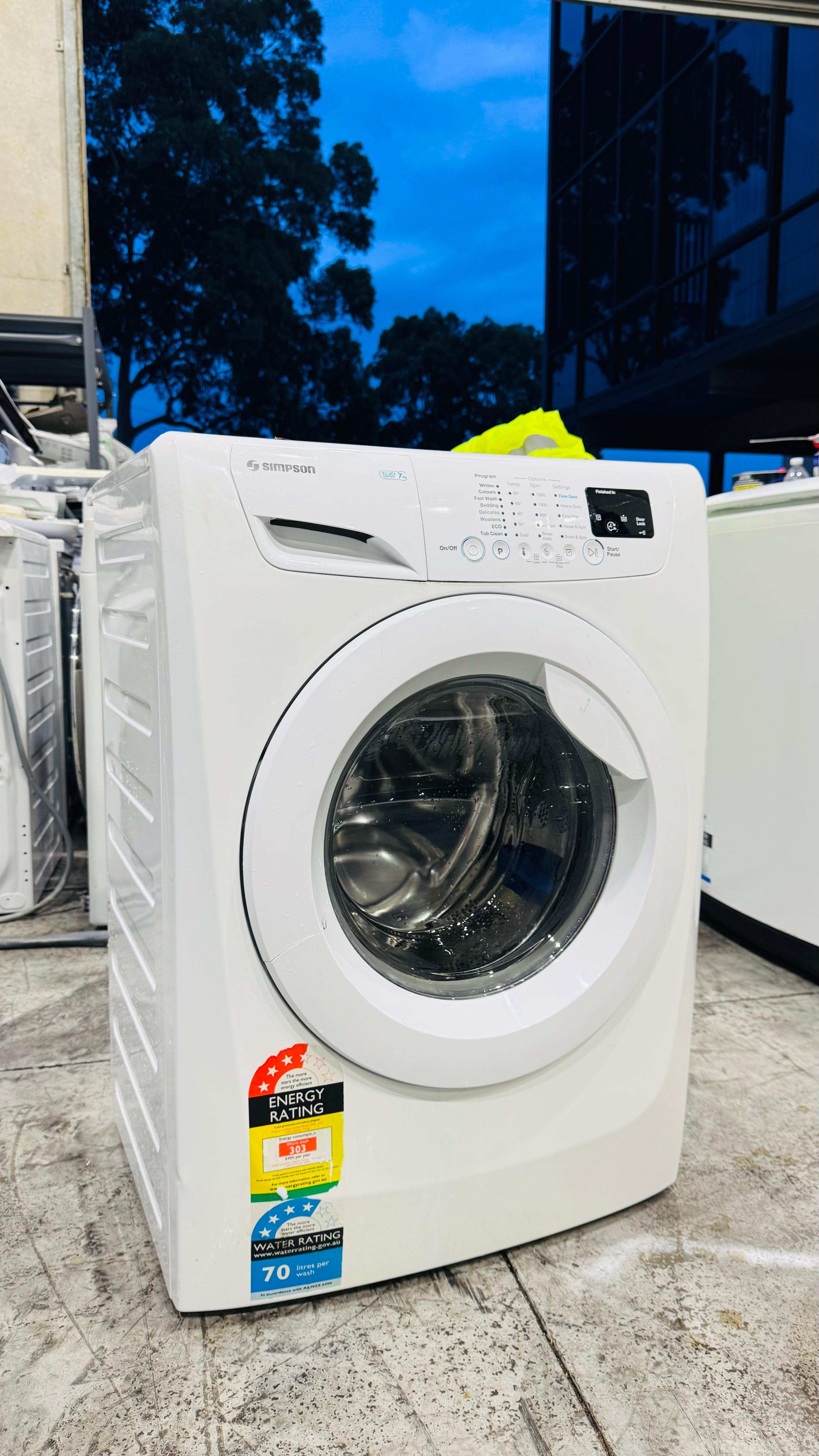 SIMPSON 7KGS FRONT LOADER WASHING MACHINE