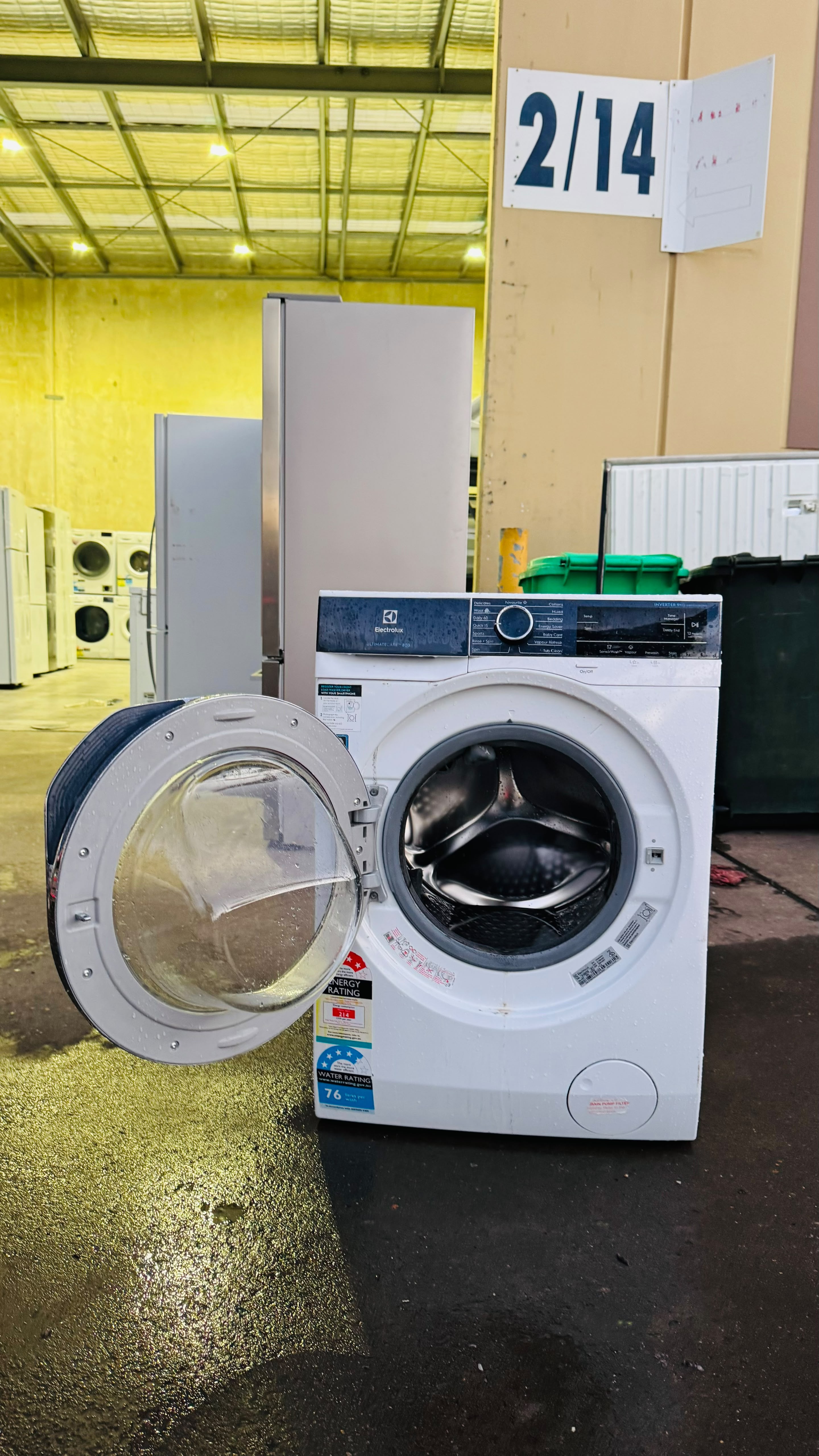 ELECTROLUX 9KGS FRONT LOADER WASHING MACHINE