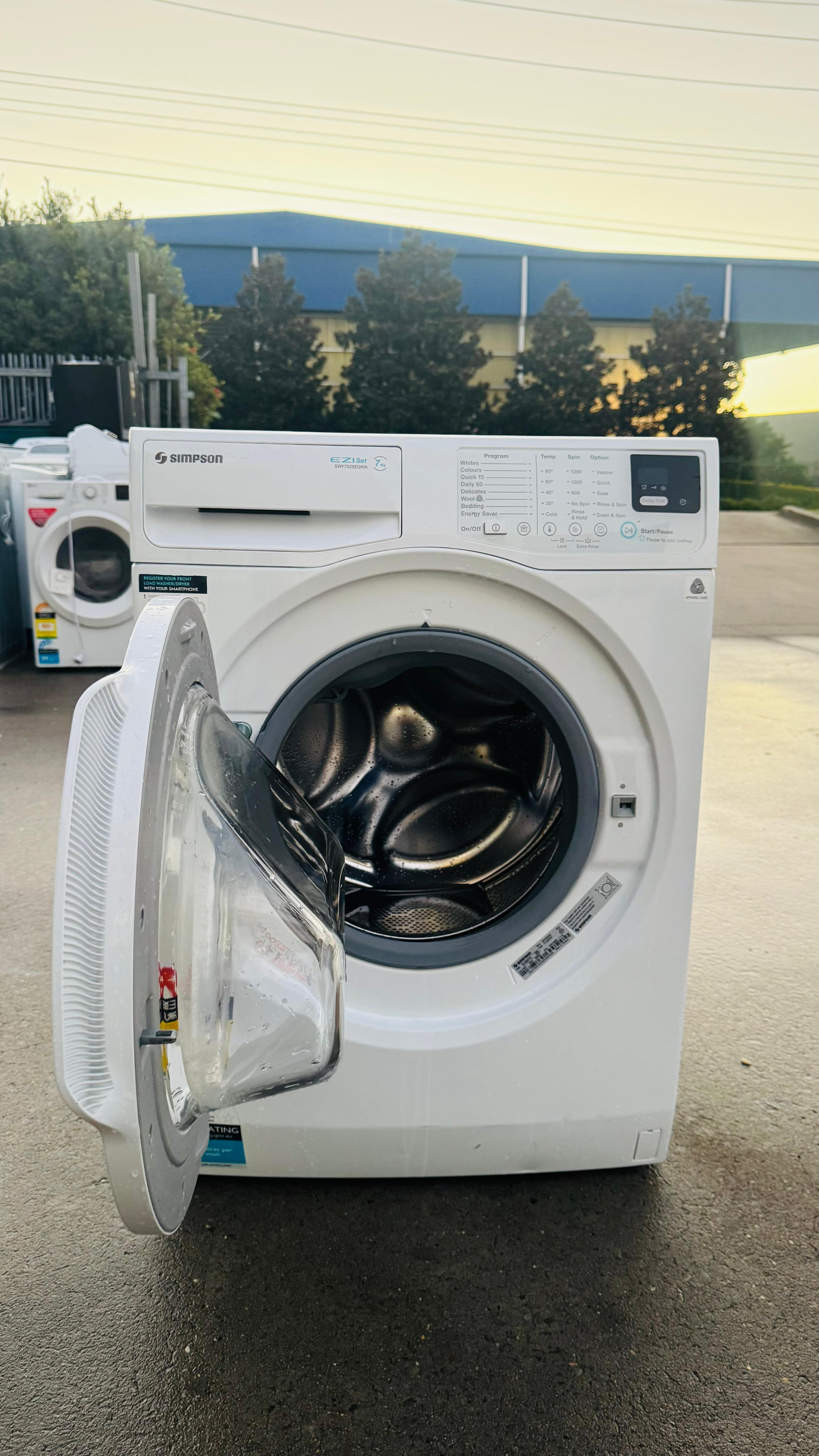 SIMPSON 7 KGS FRONT LOADER WASHING MACHINE
