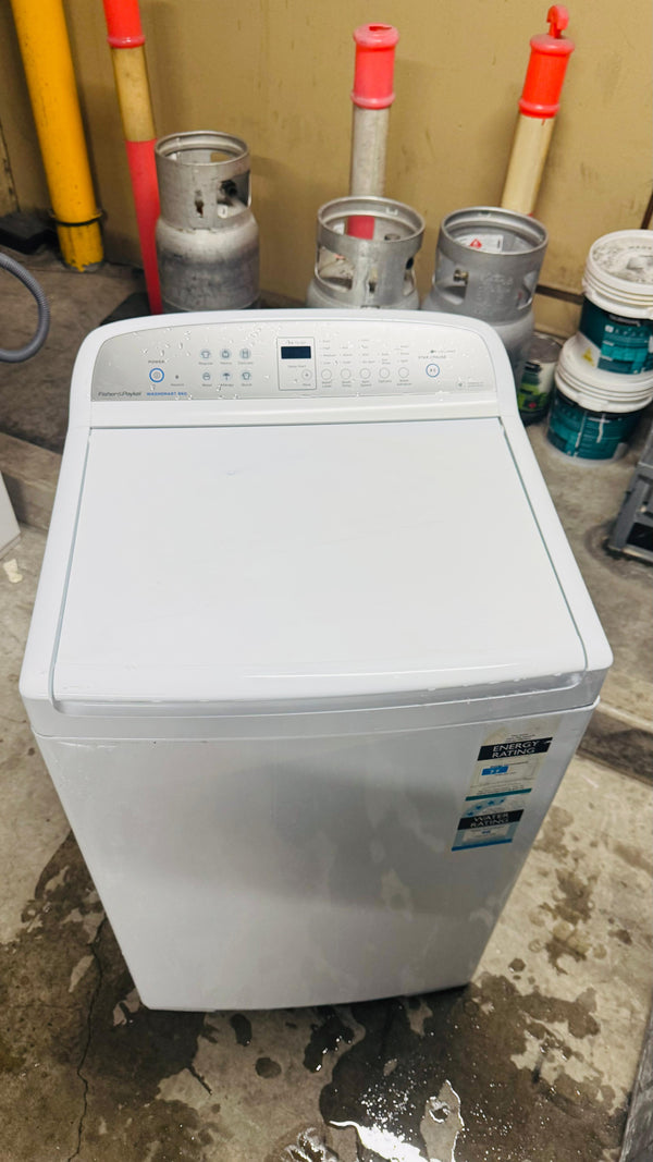 FISHER AND PAYKEL 8 KGS TOP LOADER WASHING MACHINE
