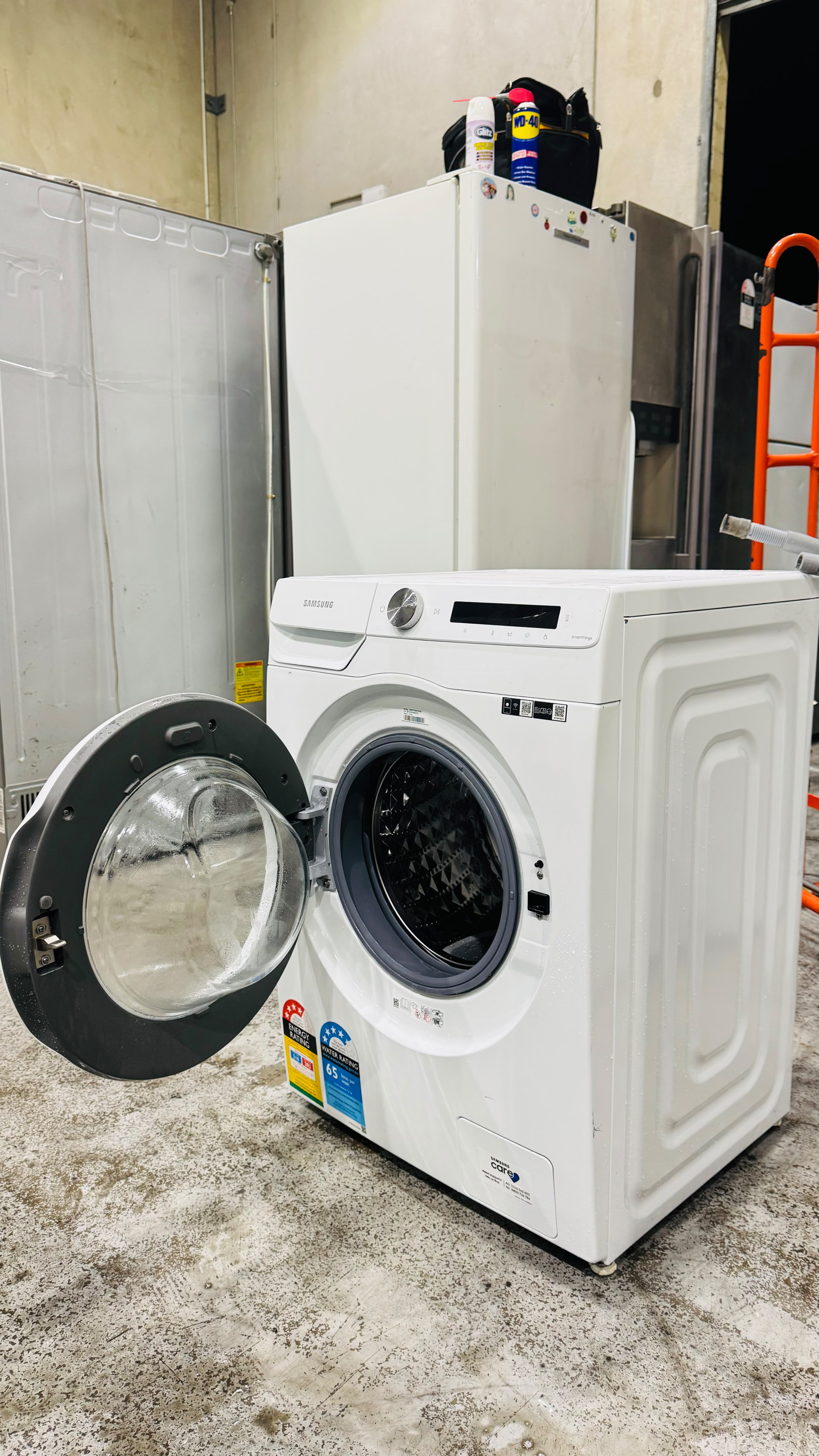 SAMSUNG 7.5KGS FRONT LOADER WASHING MACHINE