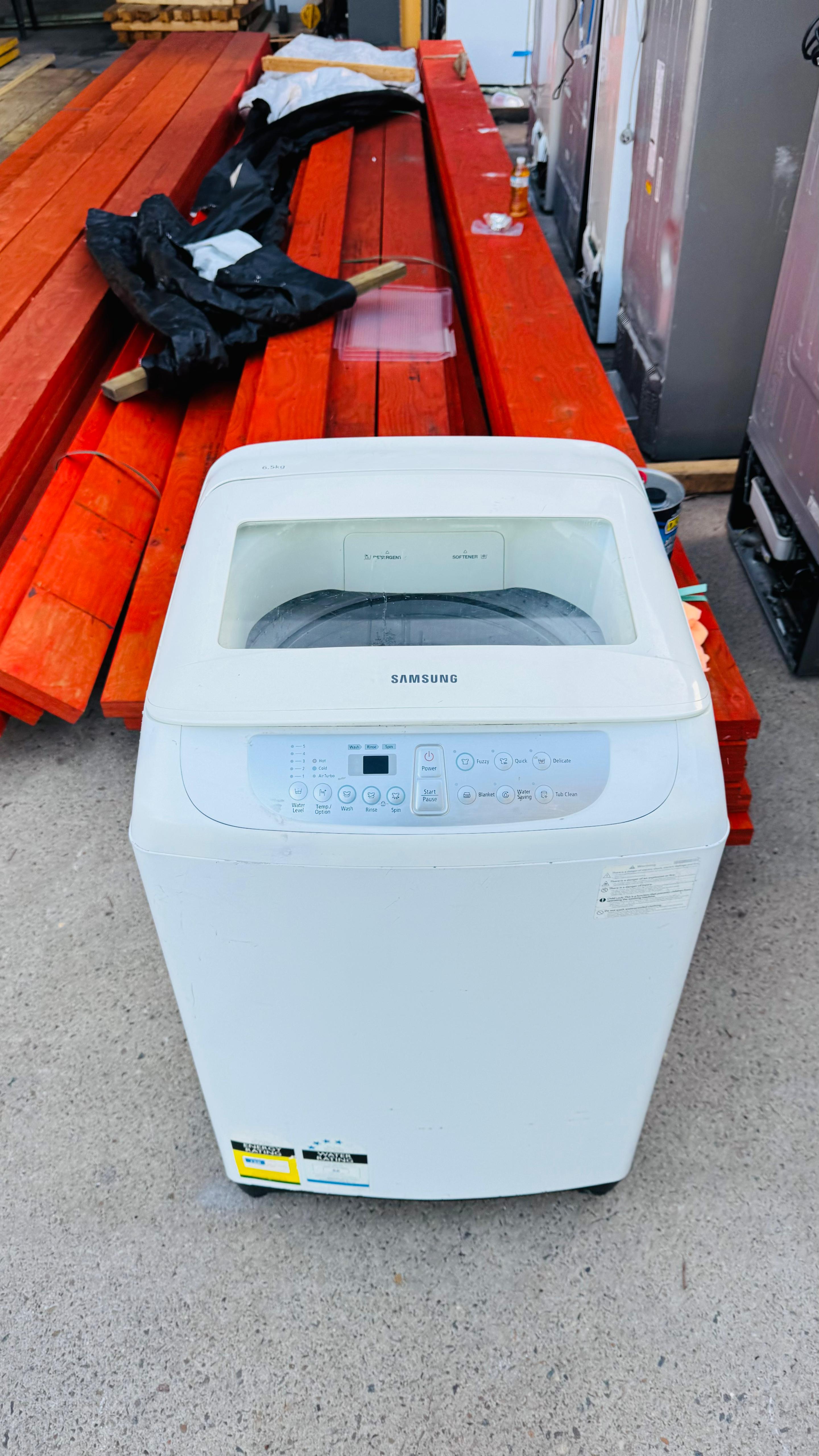 SAMSUNG 6.5KGS TOP LOADER WASHING MACHINE