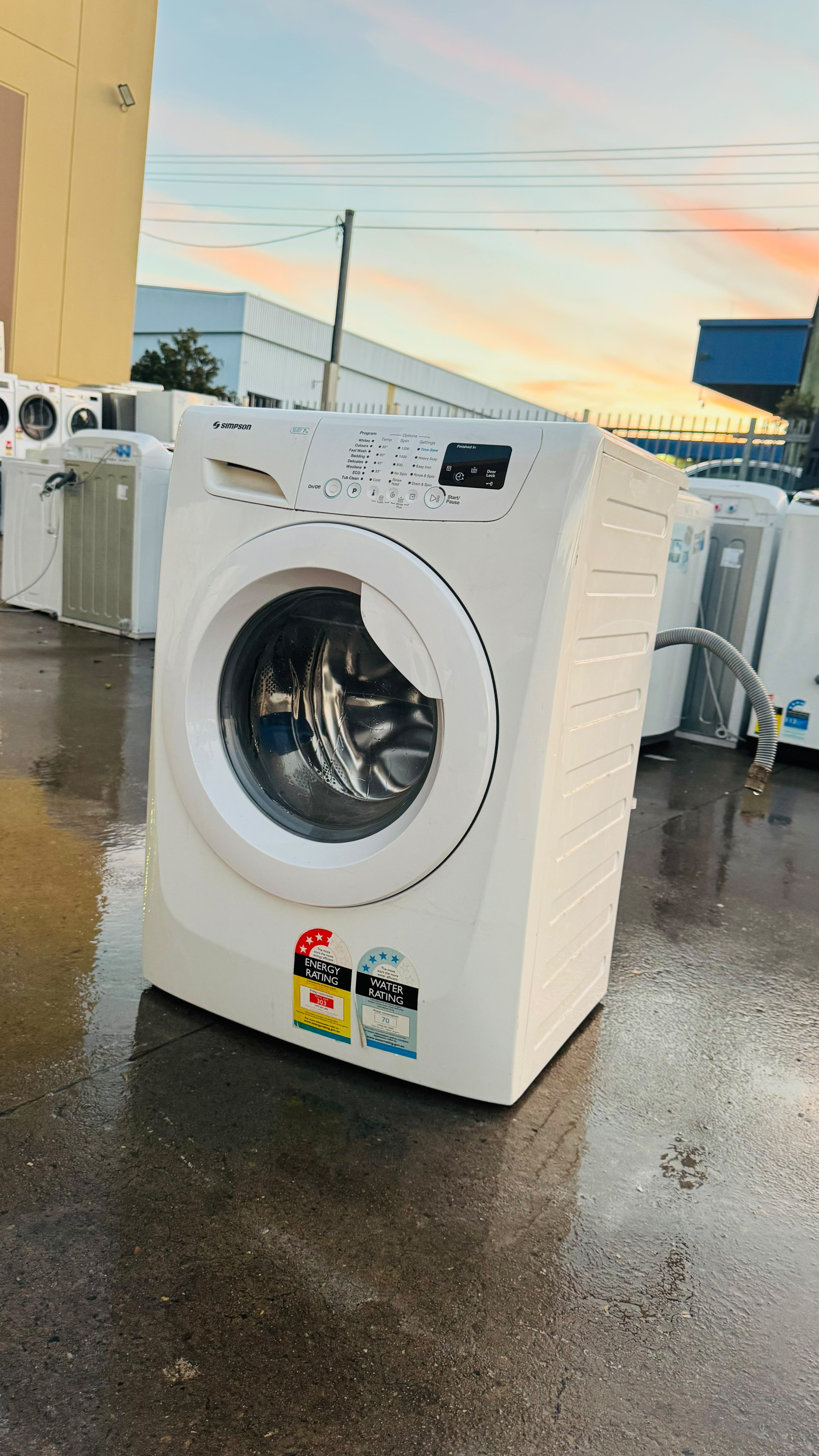 SIMPSON 7KGS FRONT LOADER WASHING MACHINE