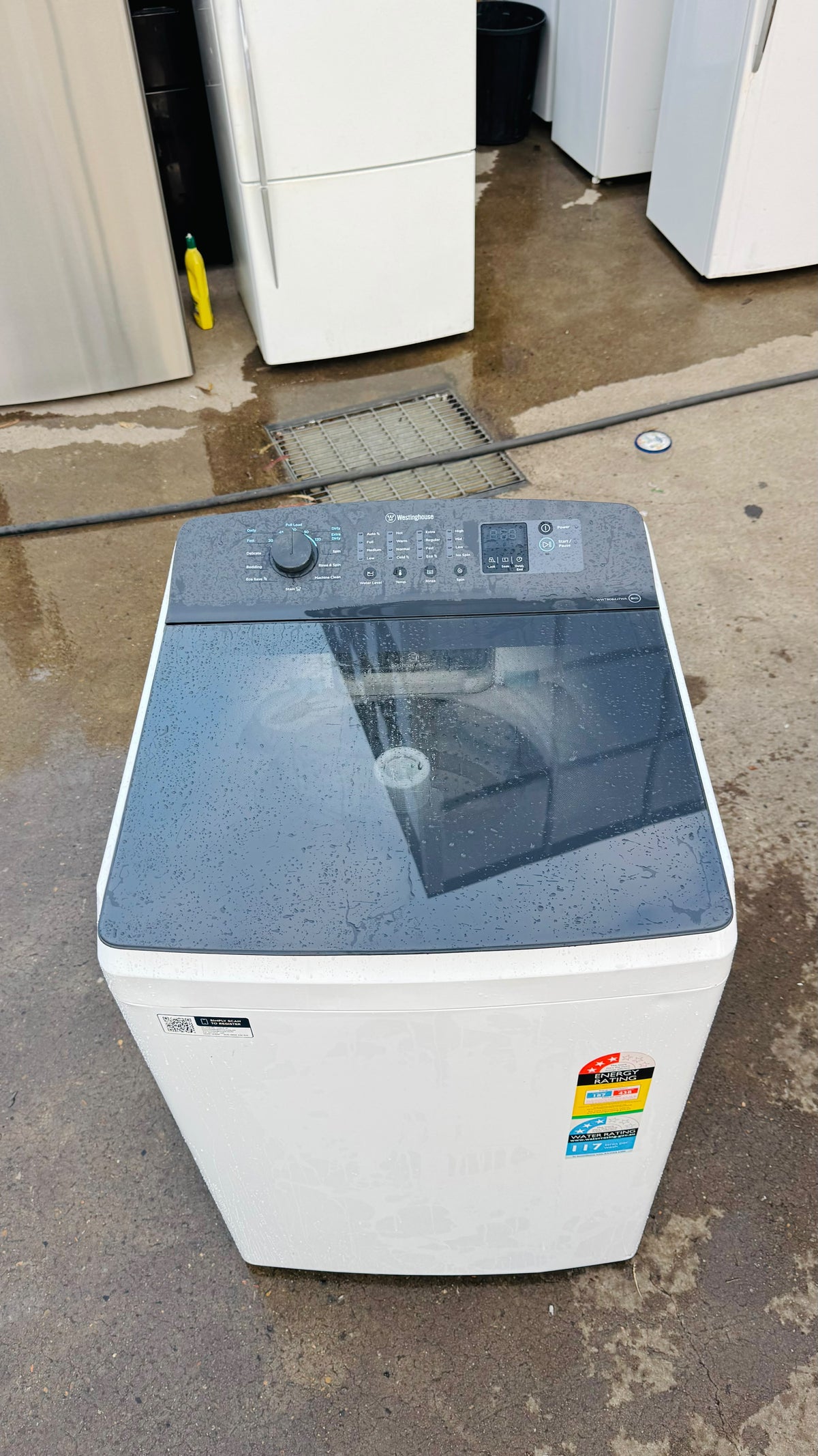 WESTINGHOUSE 8KGS TOP LOADER WASHING MACHINE