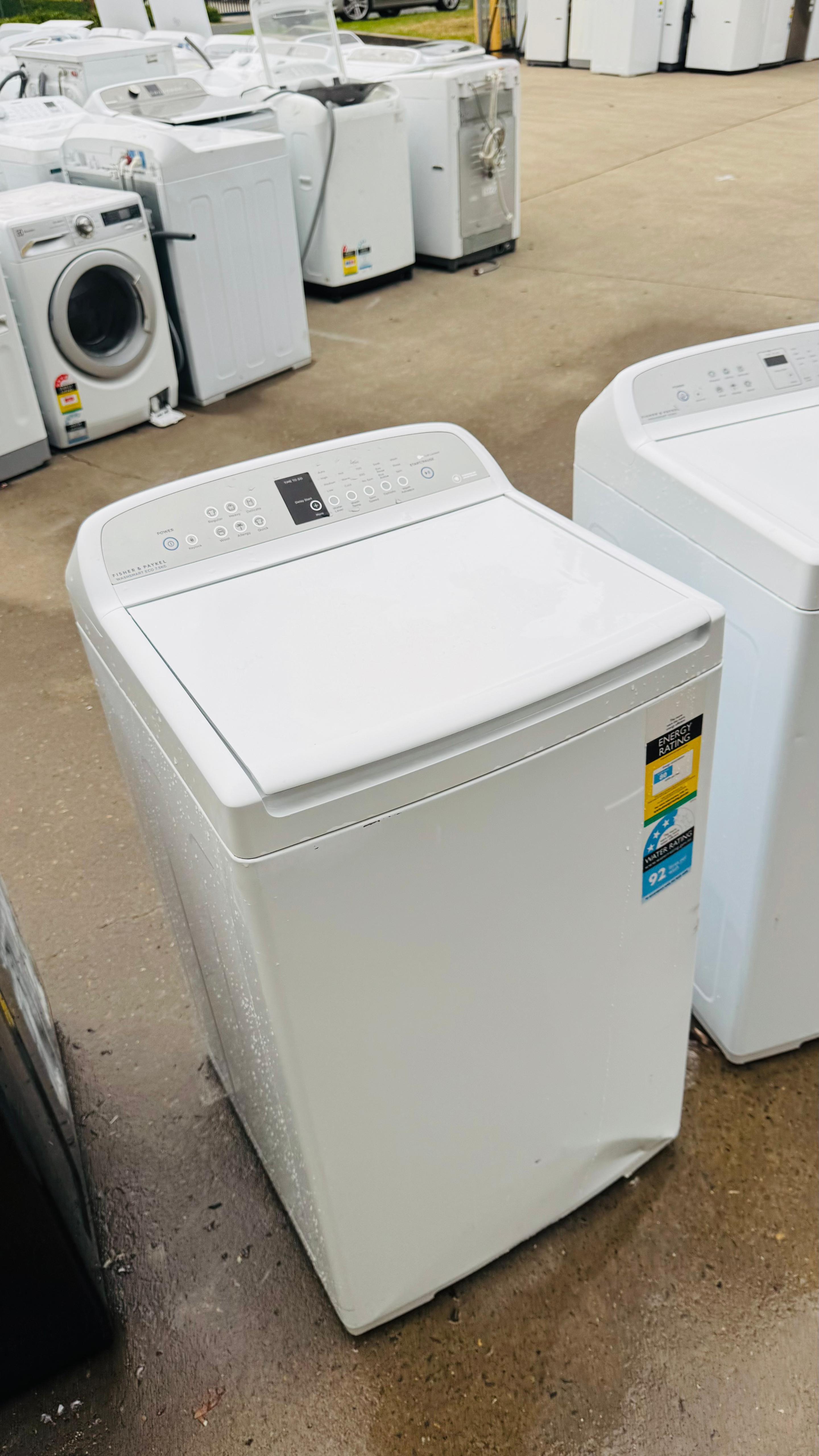 FISHER AND PAYKEL 7.5KGS TOP LOADER WASHING MACHINE