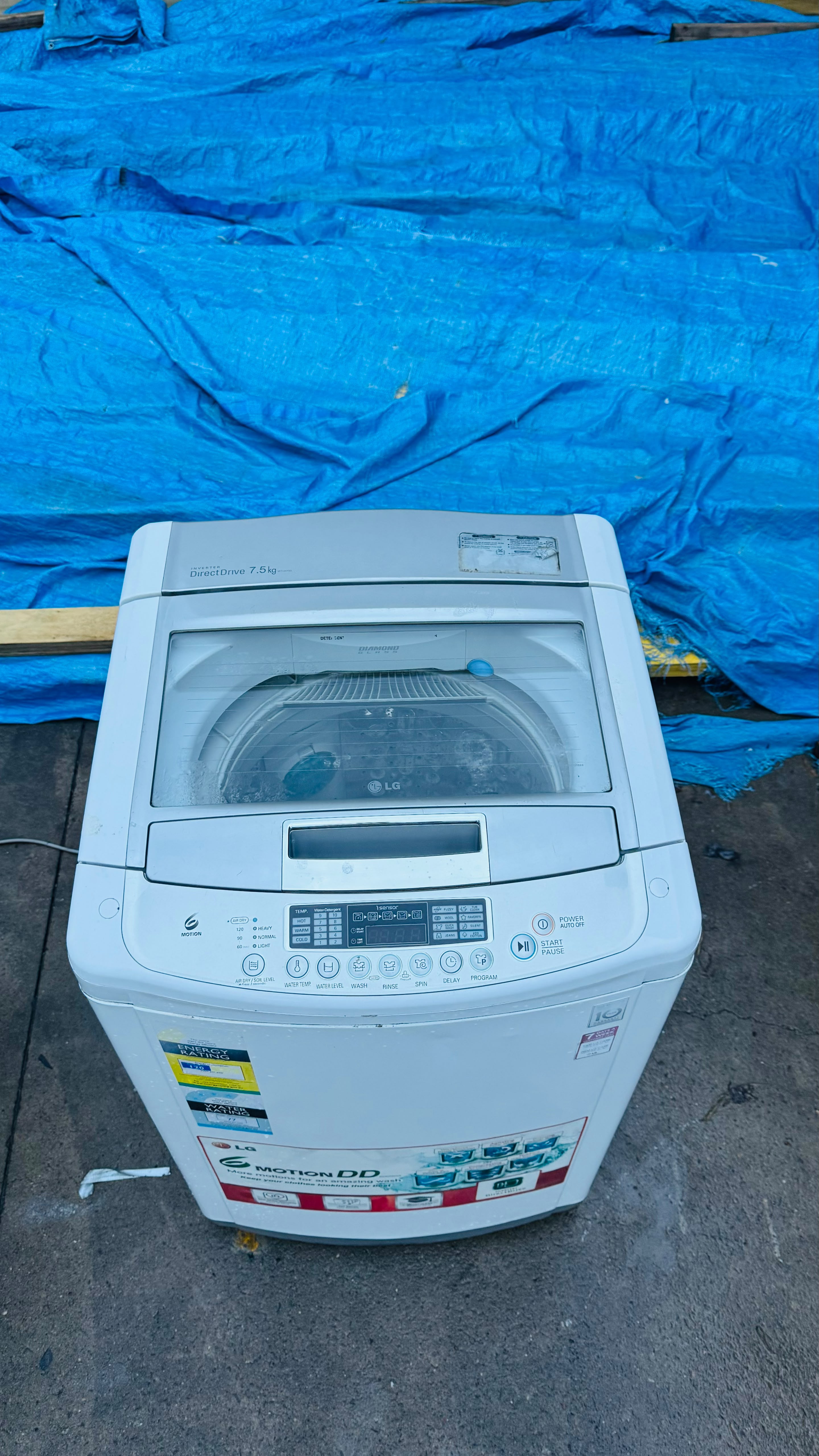 LG 7.5KGS TOP LOADER WASHING MACHINE