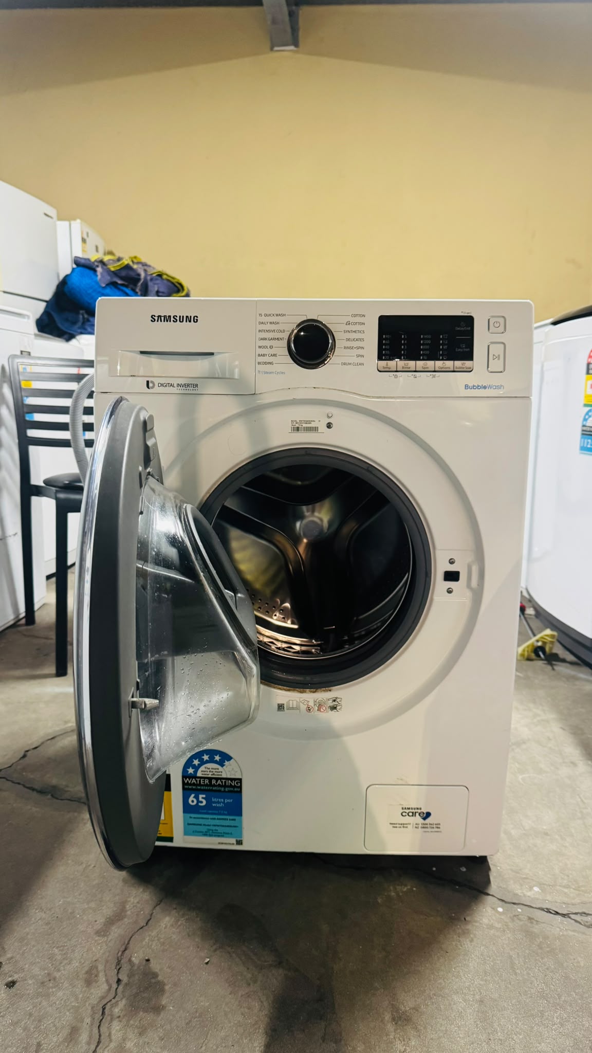 SAMSUNG 7.5KGS FRONT LOADER WASHING MACHINE