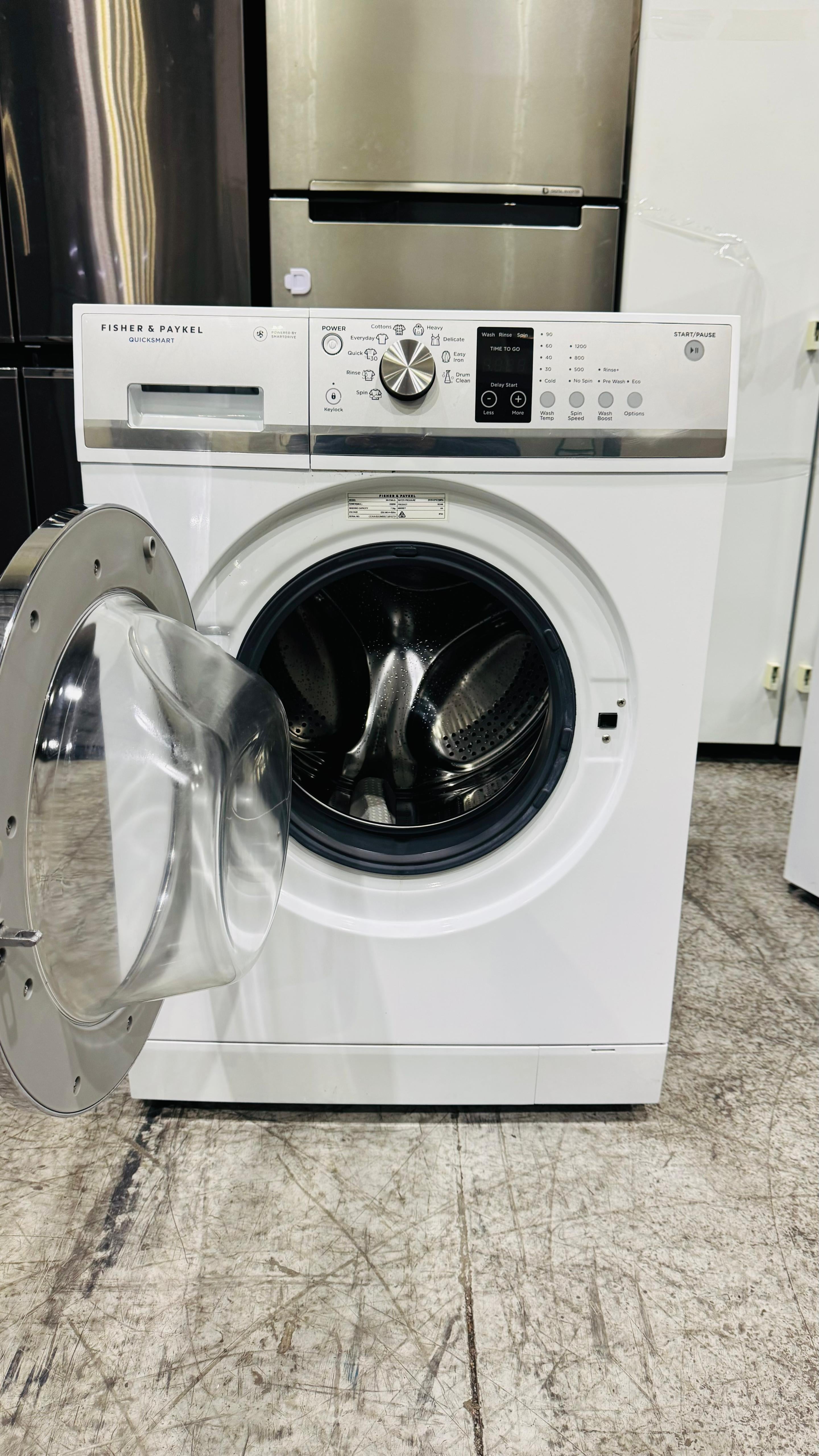 FISHER AND PAYKEL 7.5KGS FRONT LOADER WASHING MACHINE