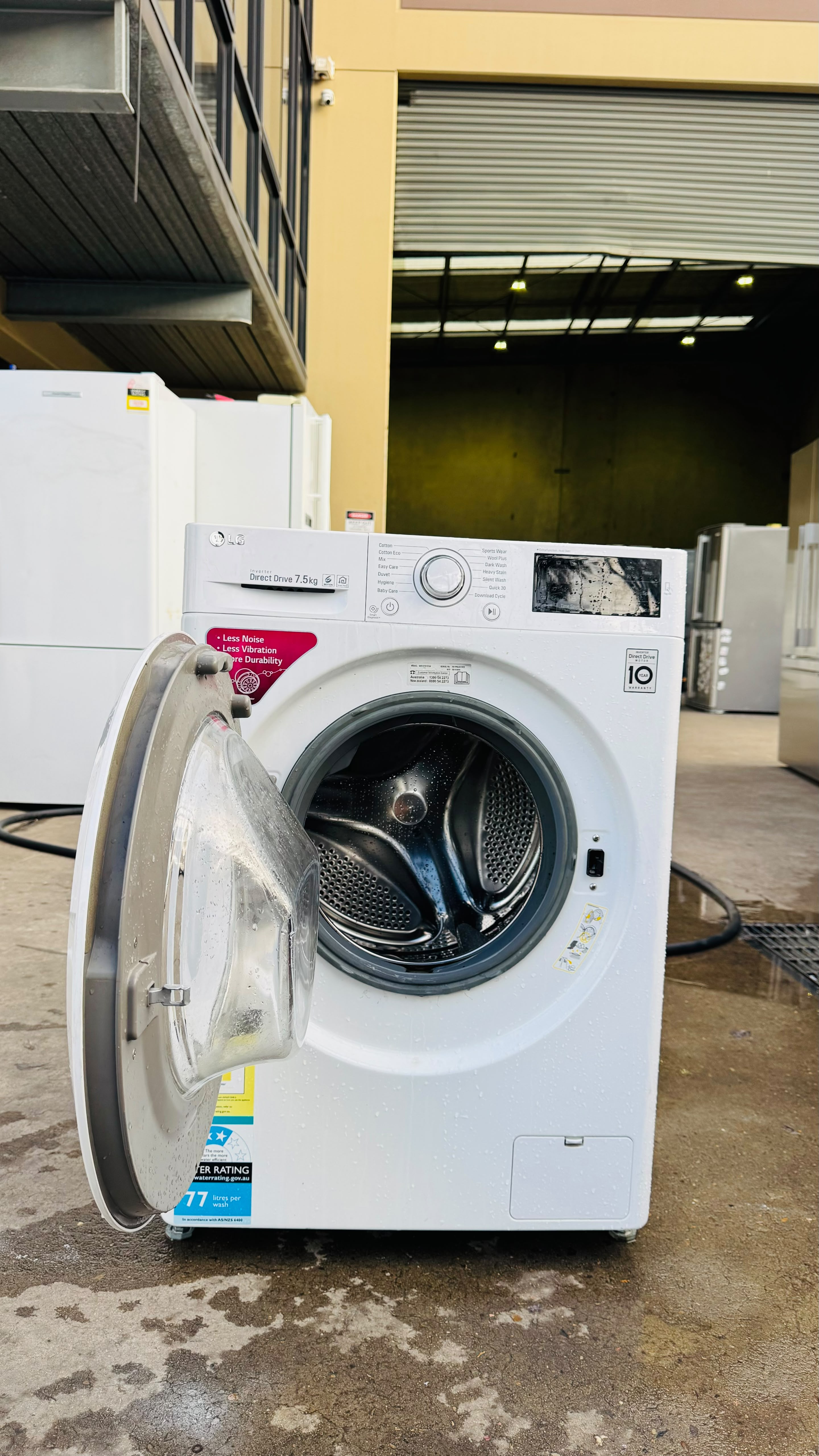 LG 7.5KGS FRONT LOADER WASHING MACHINE
