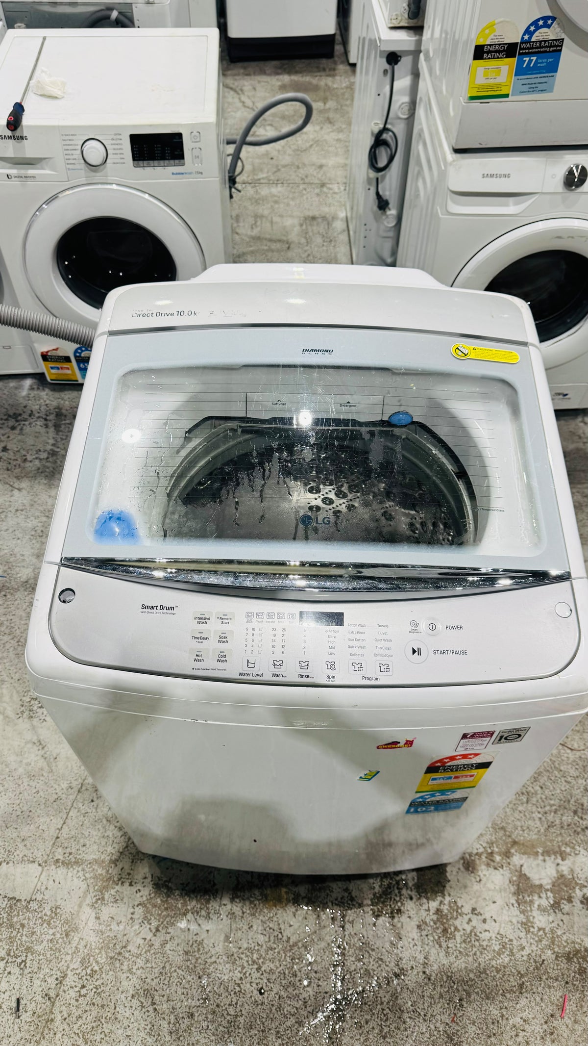 LG 10KGS TOP LOADER WASHING MACHINE