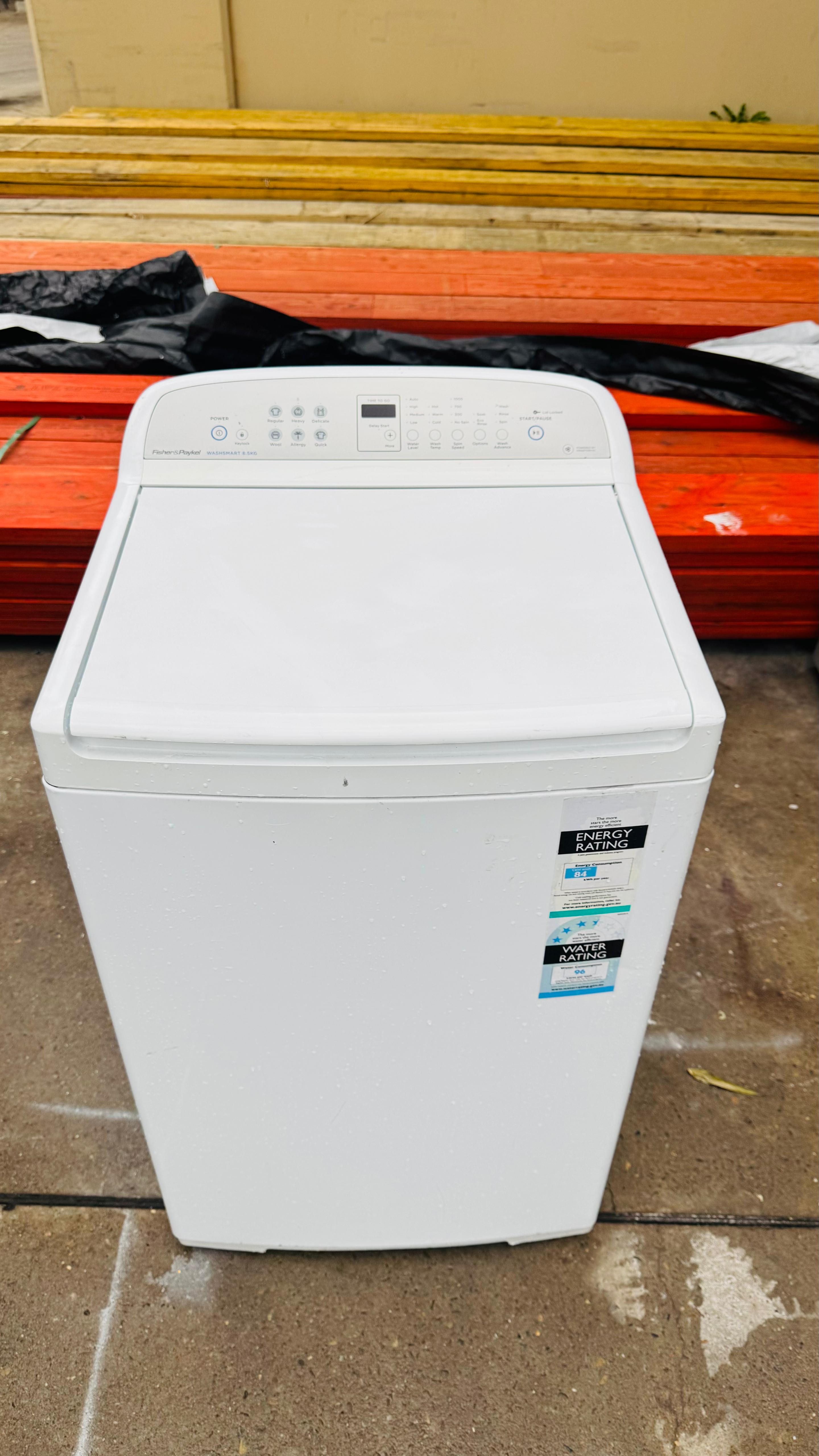 FISHER AND PAYKEL 8.5KGS TOP LOADER WASHING MACHINE