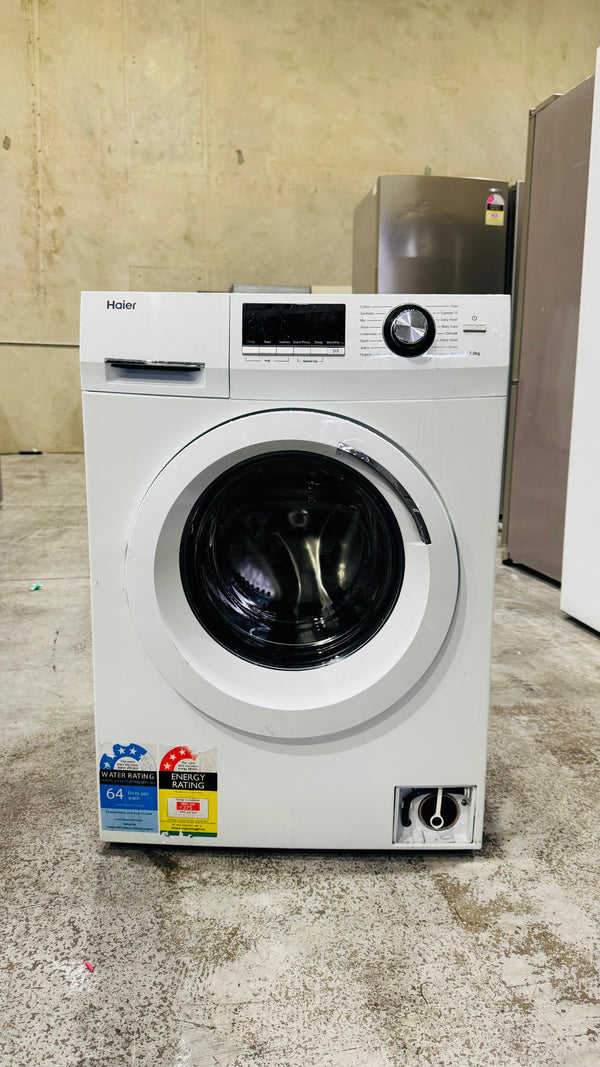 HAIER 7.5 KGS FRONT LOADER WASHING MACHINE