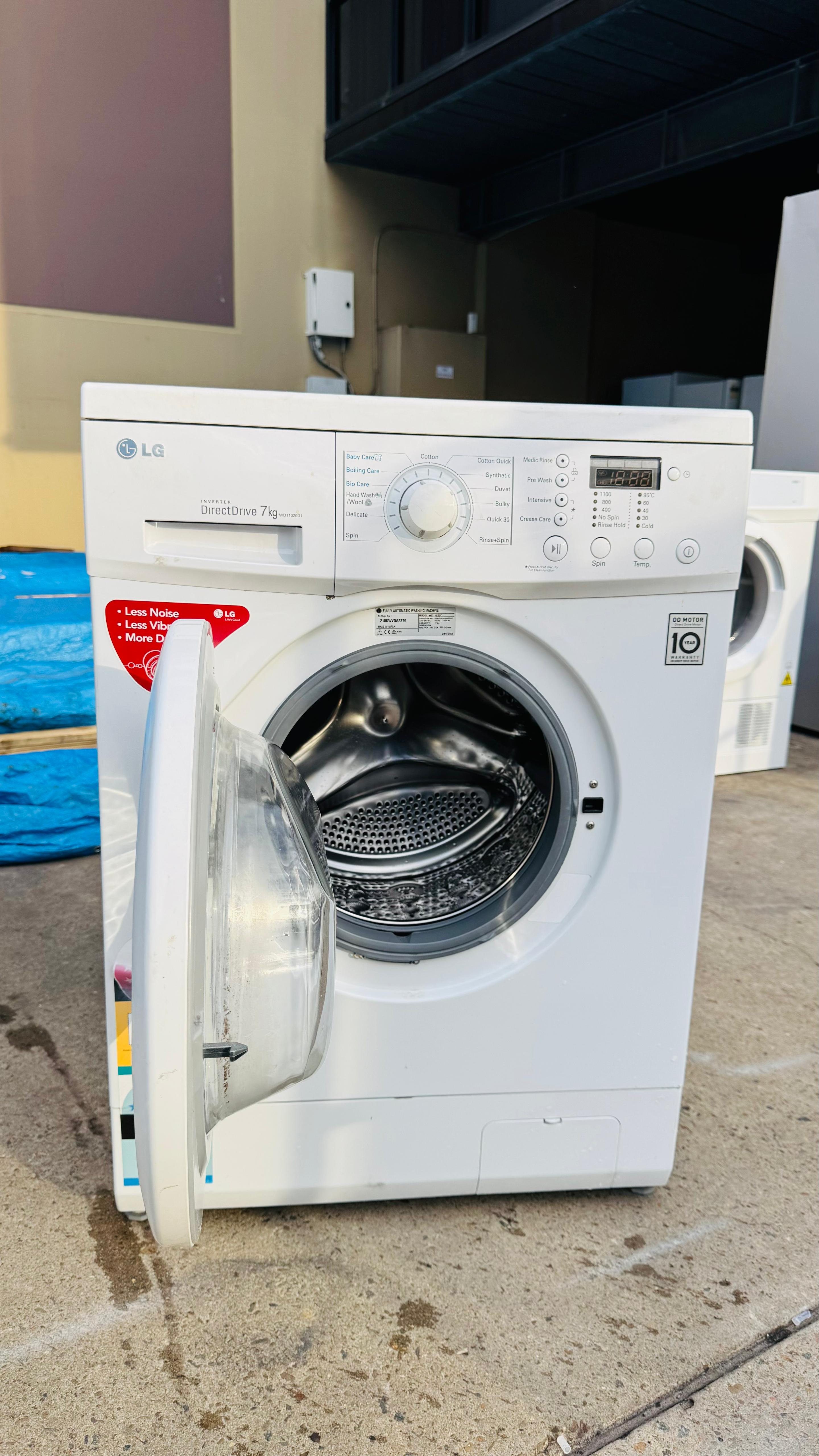 LG 7KGS FRONT LOADER WASHING MACHINE