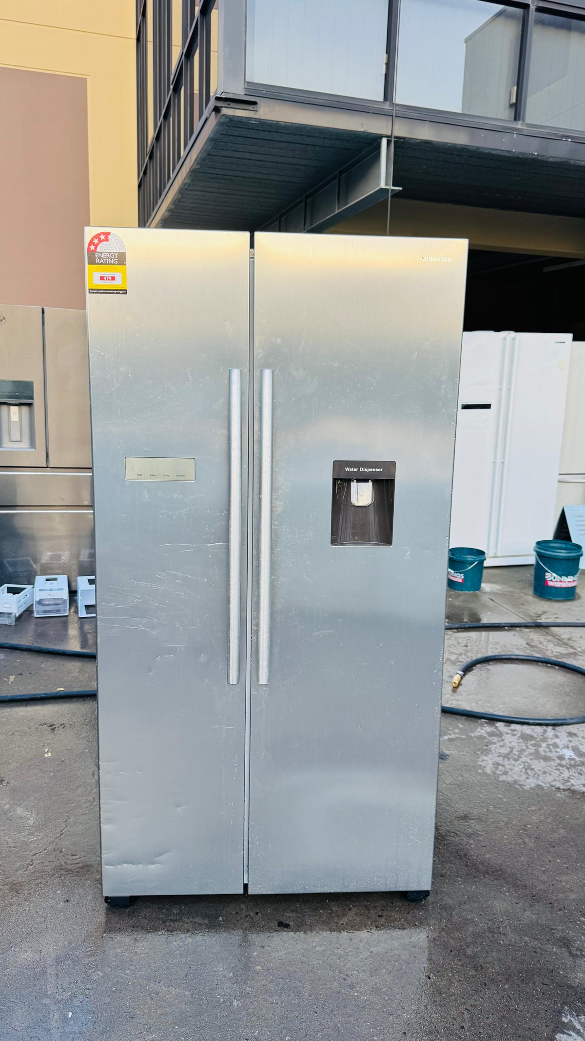 HISENSE SIDE BY SIDE 610 LITRES FRIDGE FREEZER