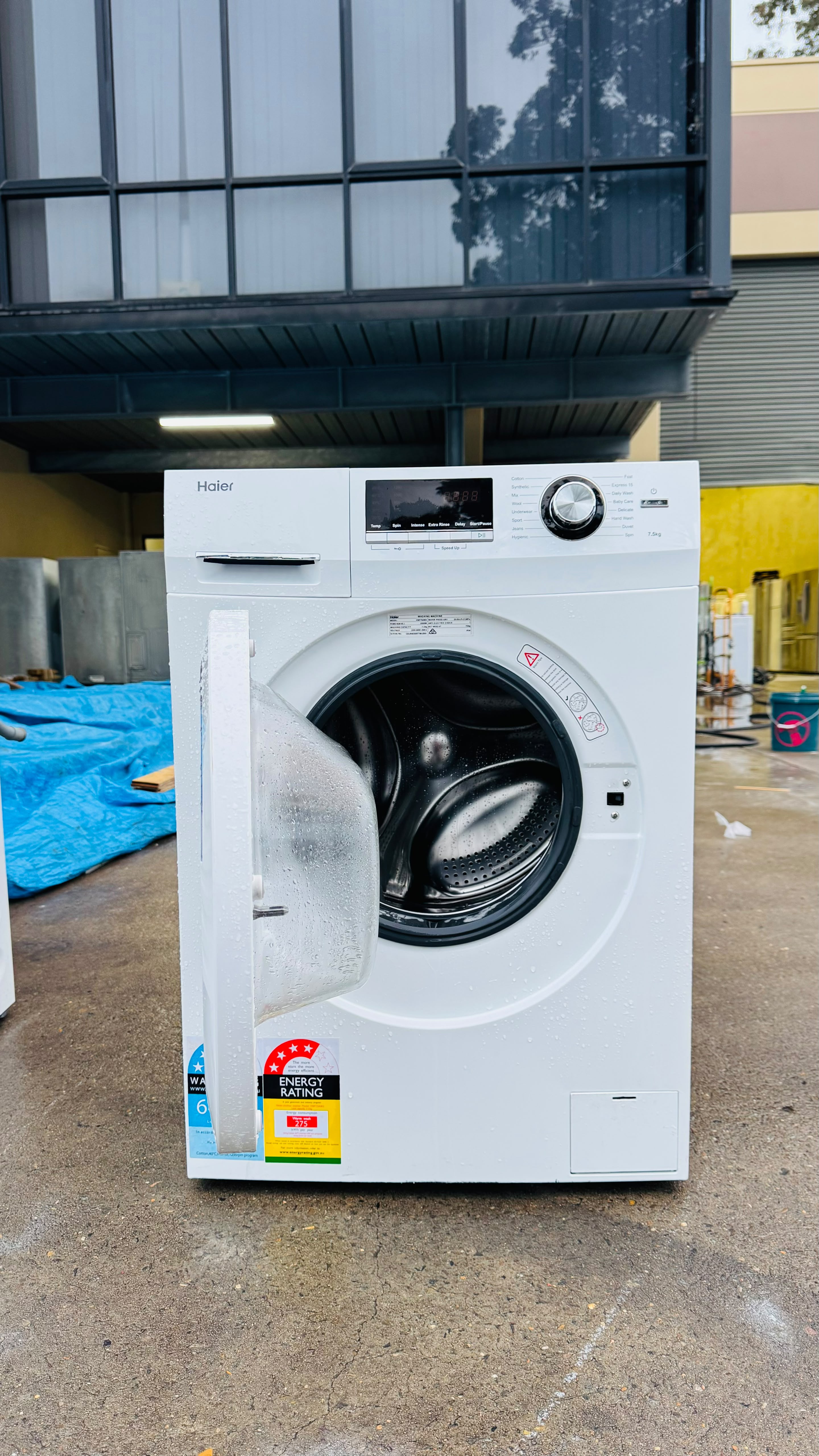 HAIER 7.5KGS FRONT LOADER WASHING MACHINE