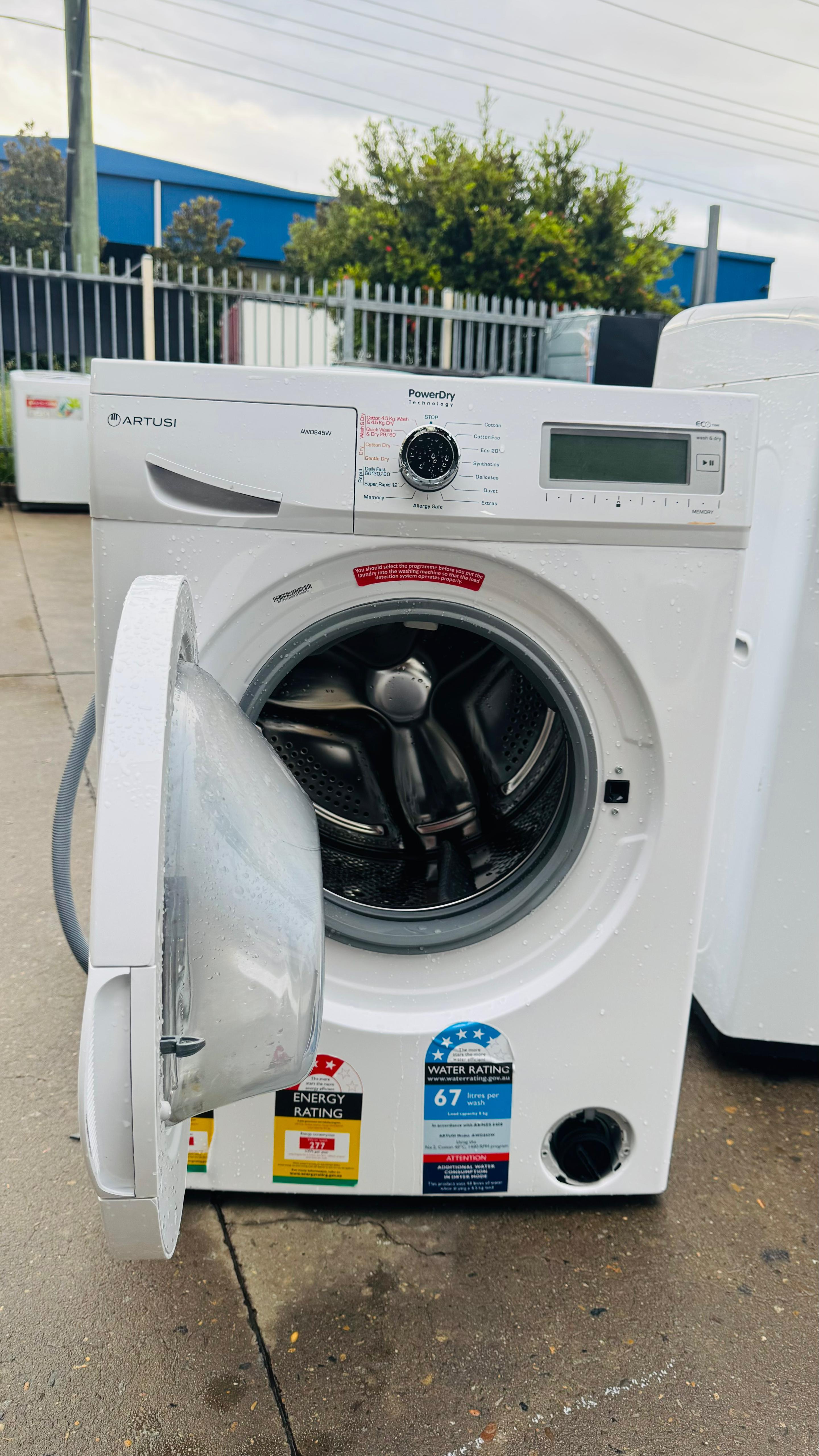 ARTUSI 8KGS FRONT LOADER WASHING MACHINE
