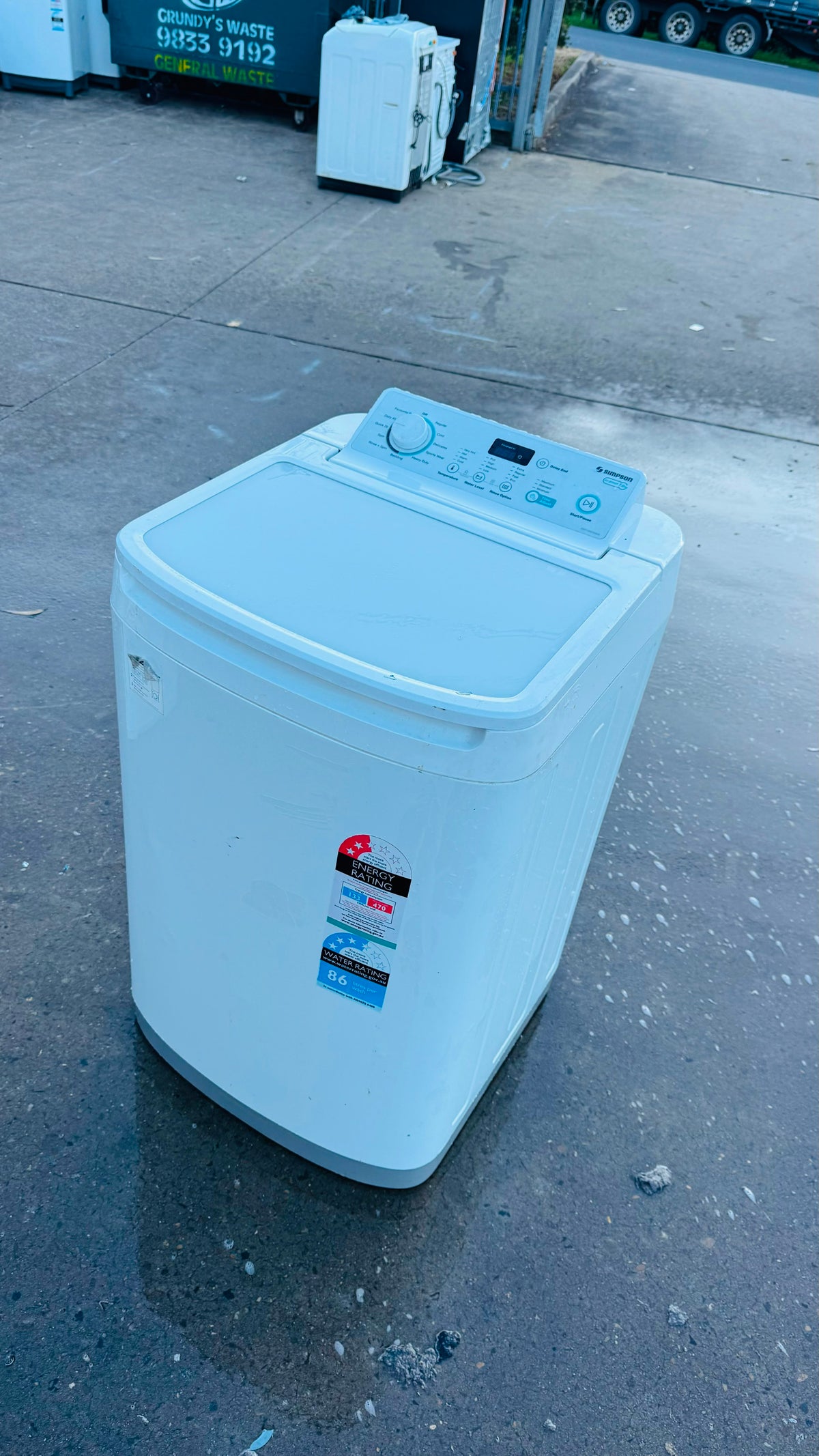 SIMPSON 7KGS TOP LOADER WASHING MACHINE