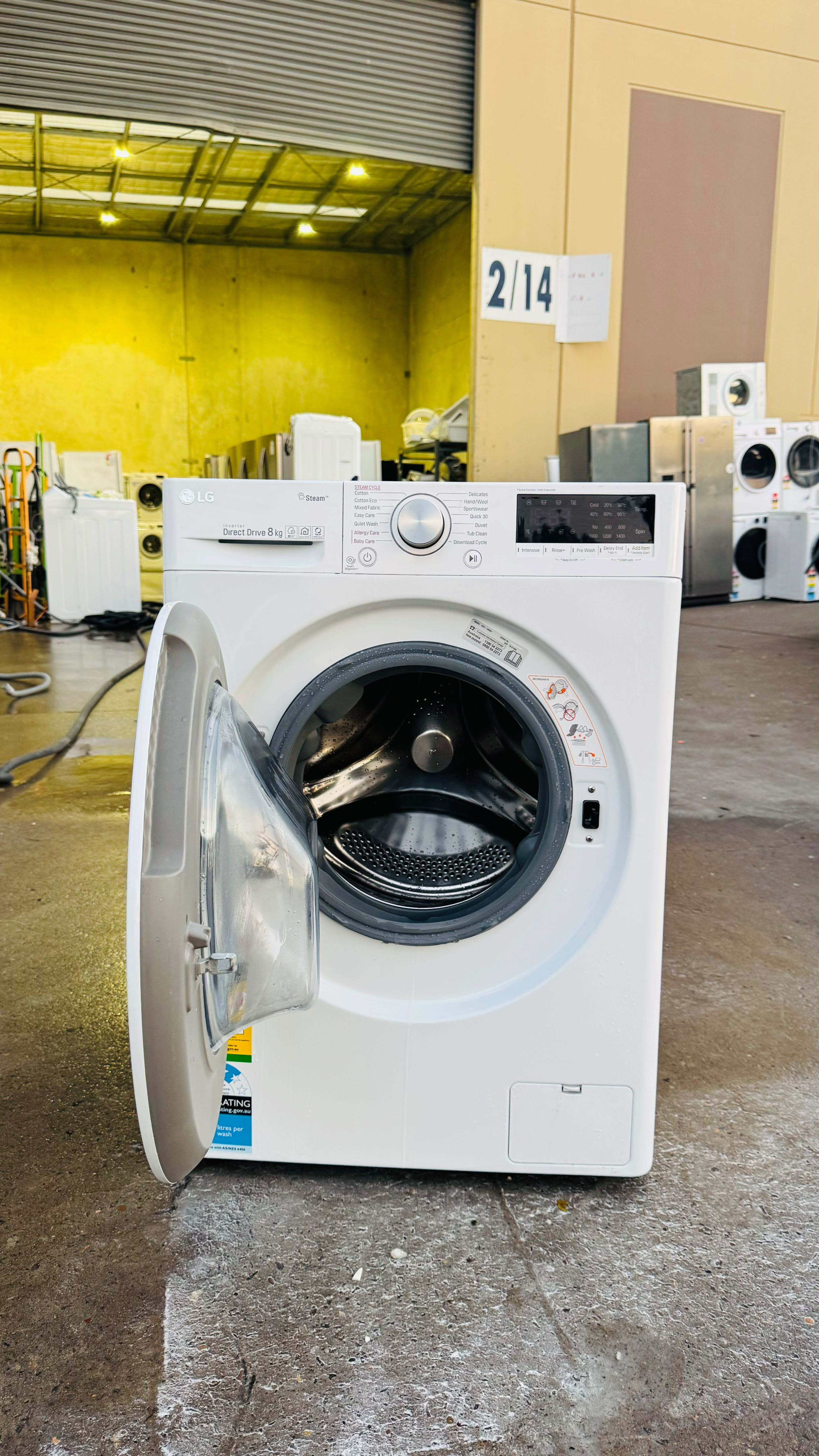 LG 8KGS FRONT LOADER WASHING MACHINE
