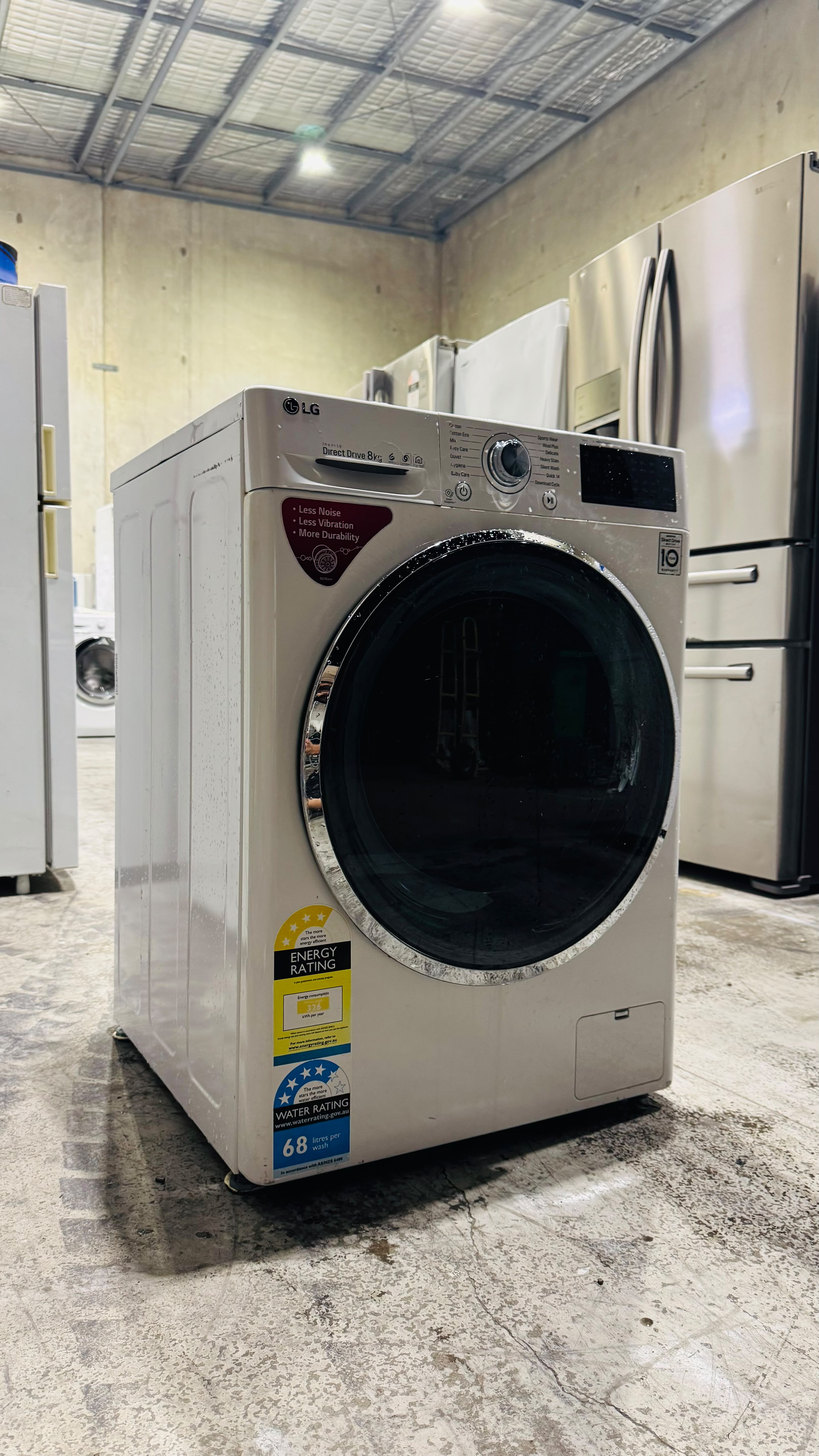 LG 8KGS FRONT LOADER WASHING MACHINE