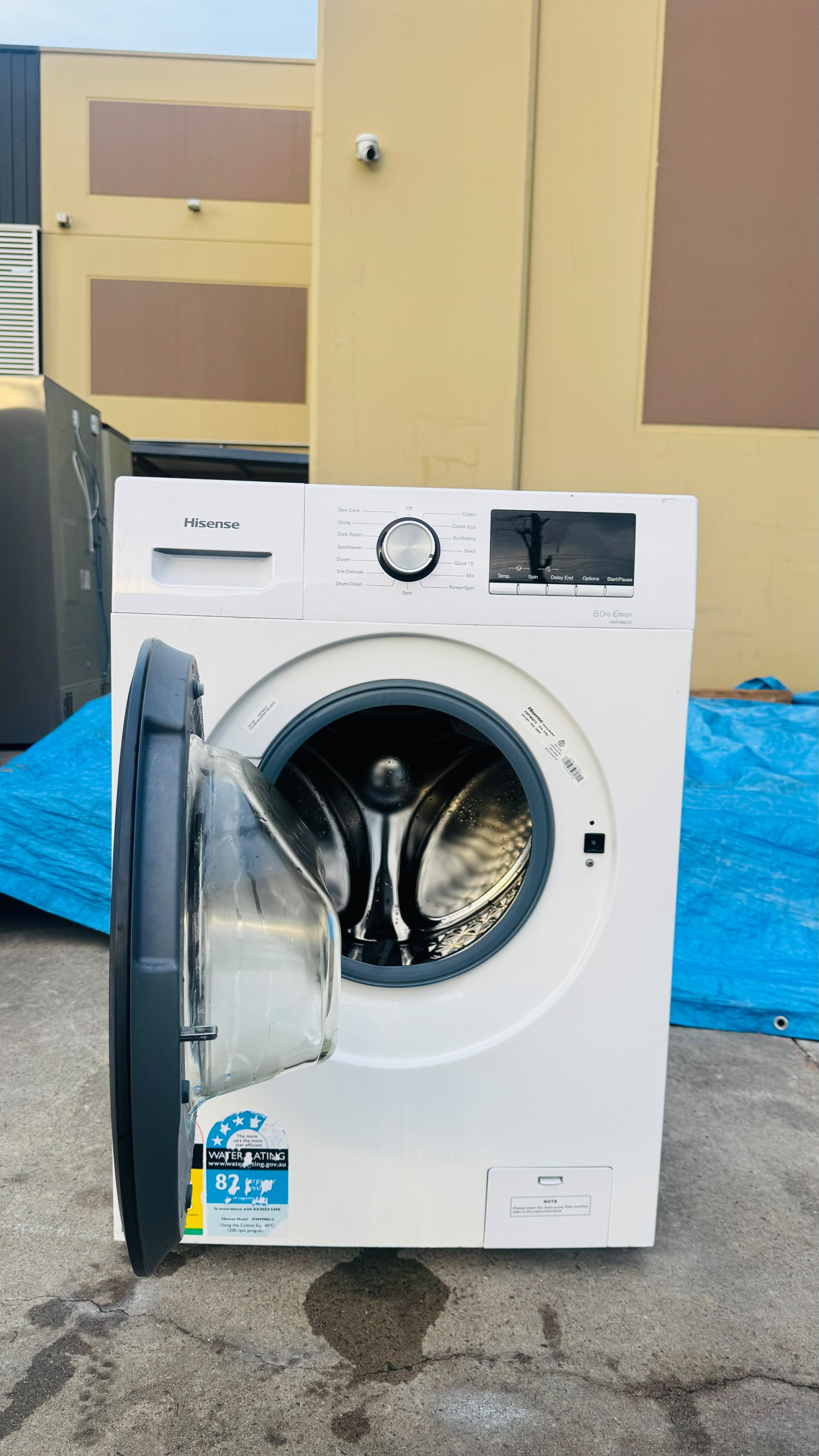 HISENSE 8KGS FRONT LOADER WASHING MACHINE