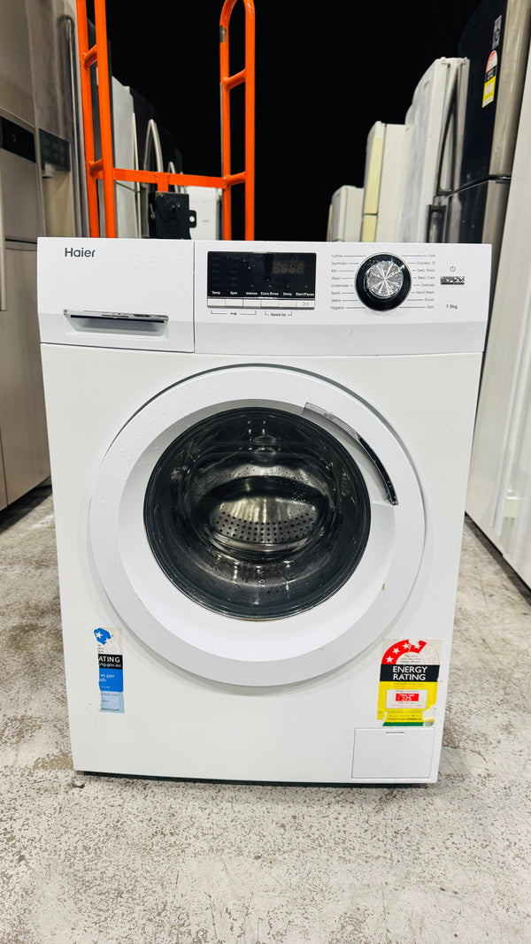 HAIER 7.5KGS FRONT LOADER WASHING MACHINE