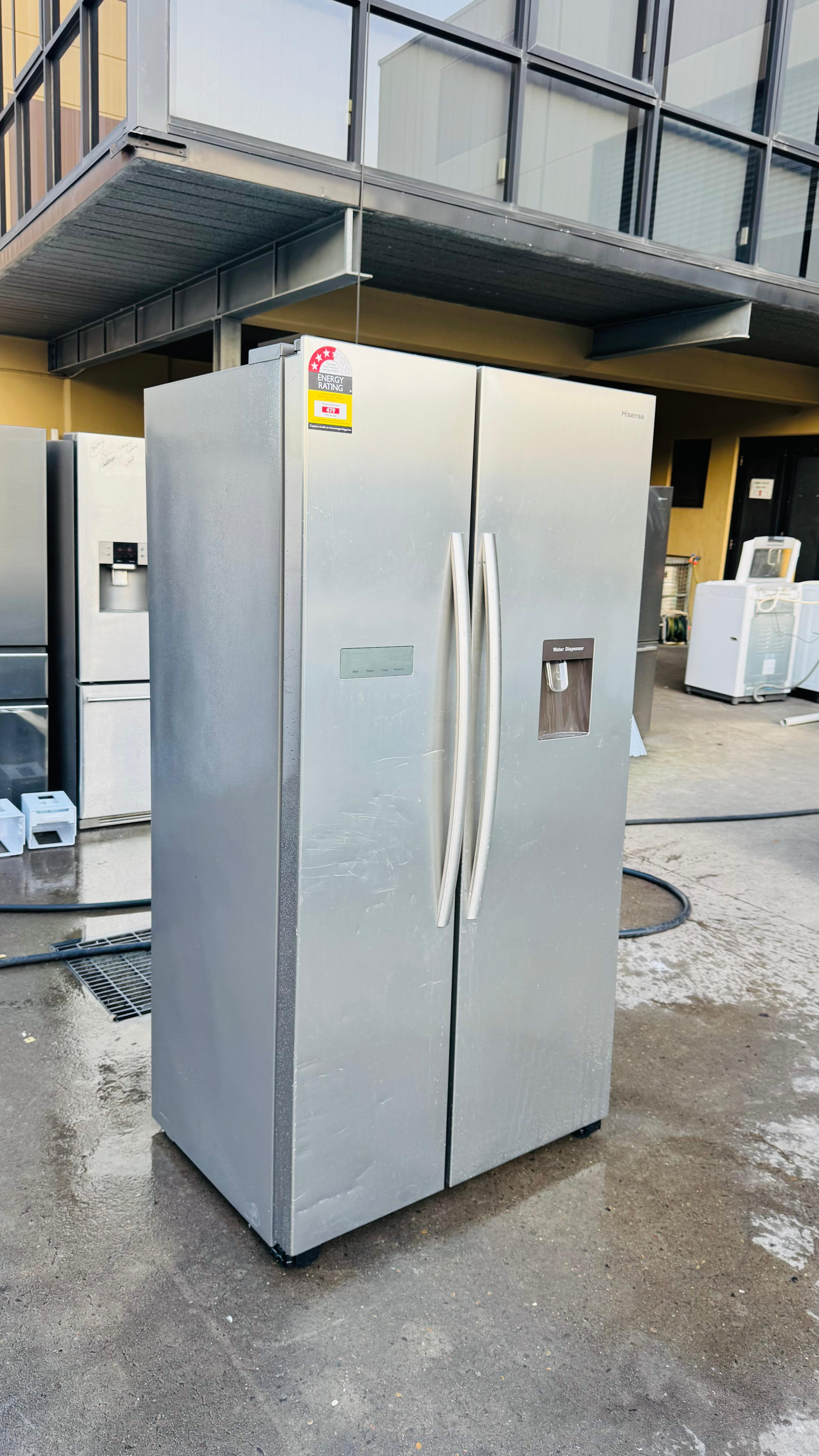 HISENSE SIDE BY SIDE 610 LITRES FRIDGE FREEZER