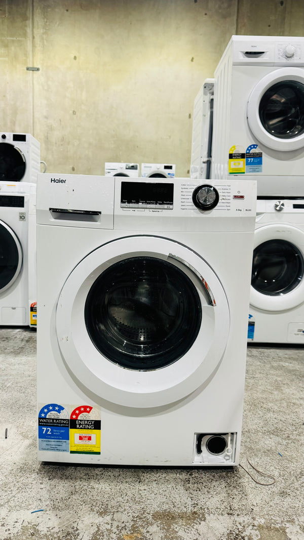 HAIER 8.5KGS FRONT LOADER WASHING MACHINE